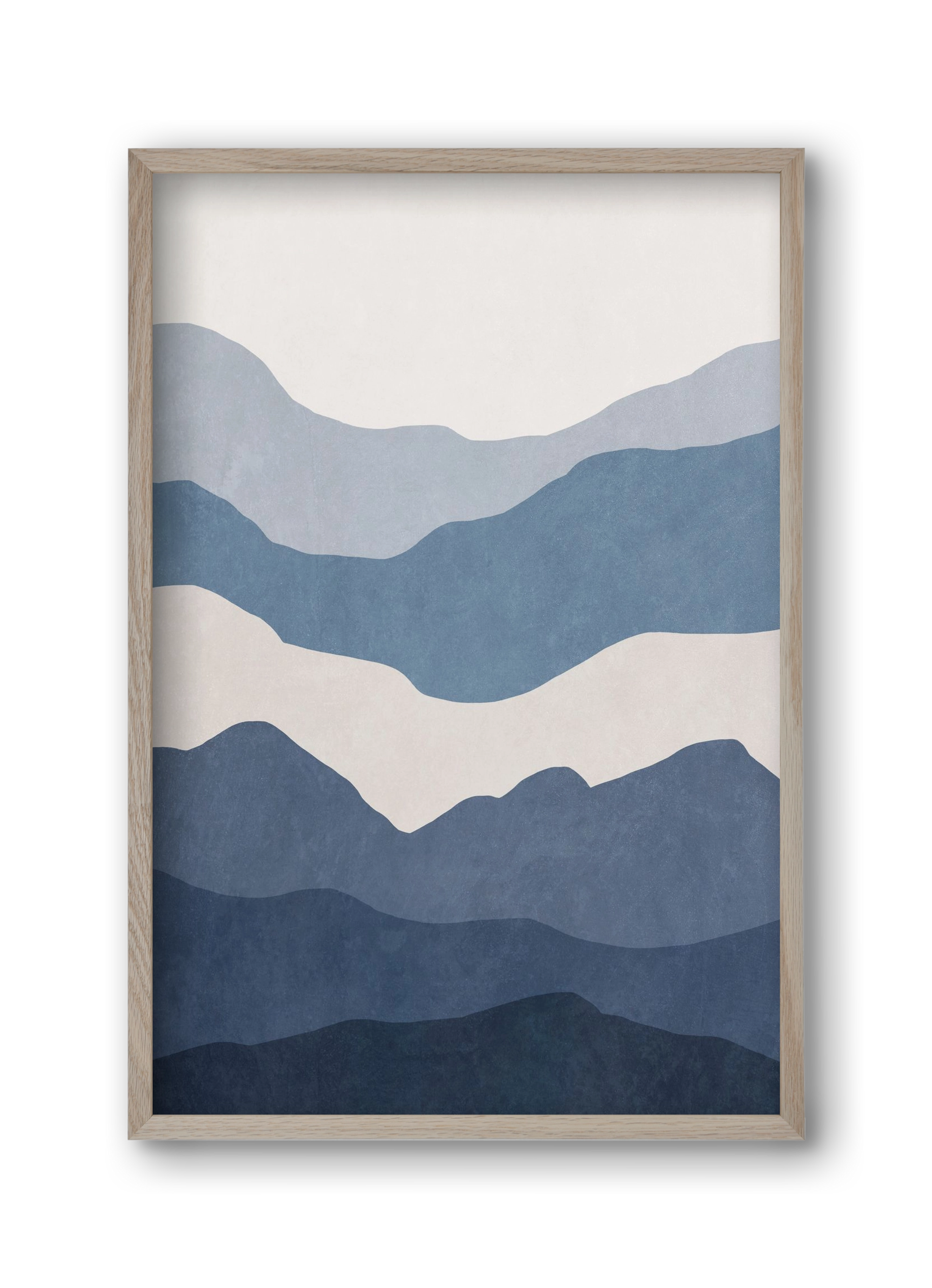 MINIMALIST SEA 01, 30x45 cm (30x45 cm), Tölgy keret