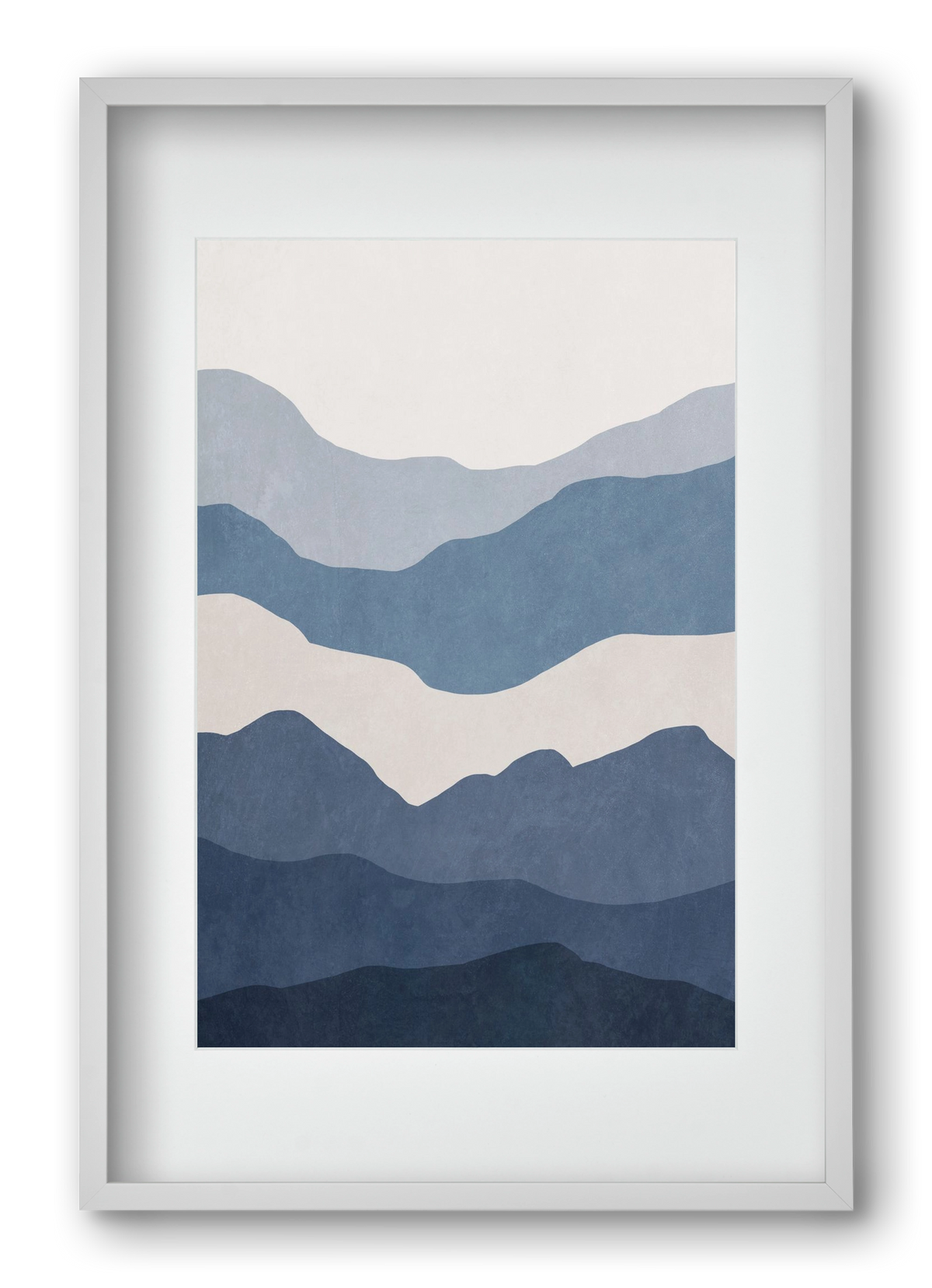 MINIMALIST SEA 01, 40x60 cm (30x45 cm), Fehér keret, paszpartuval