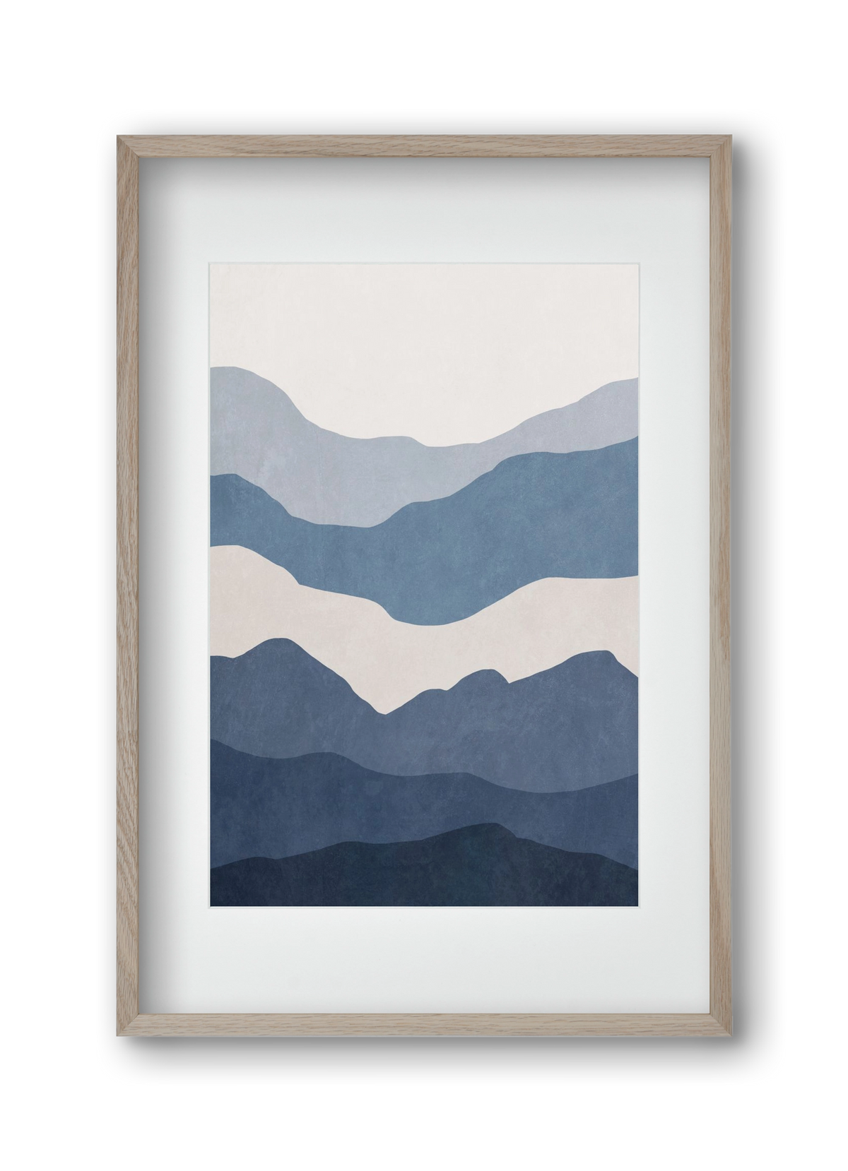 MINIMALIST SEA 01, 30x45 cm (20x30 cm), Tölgy keret, paszpartuval