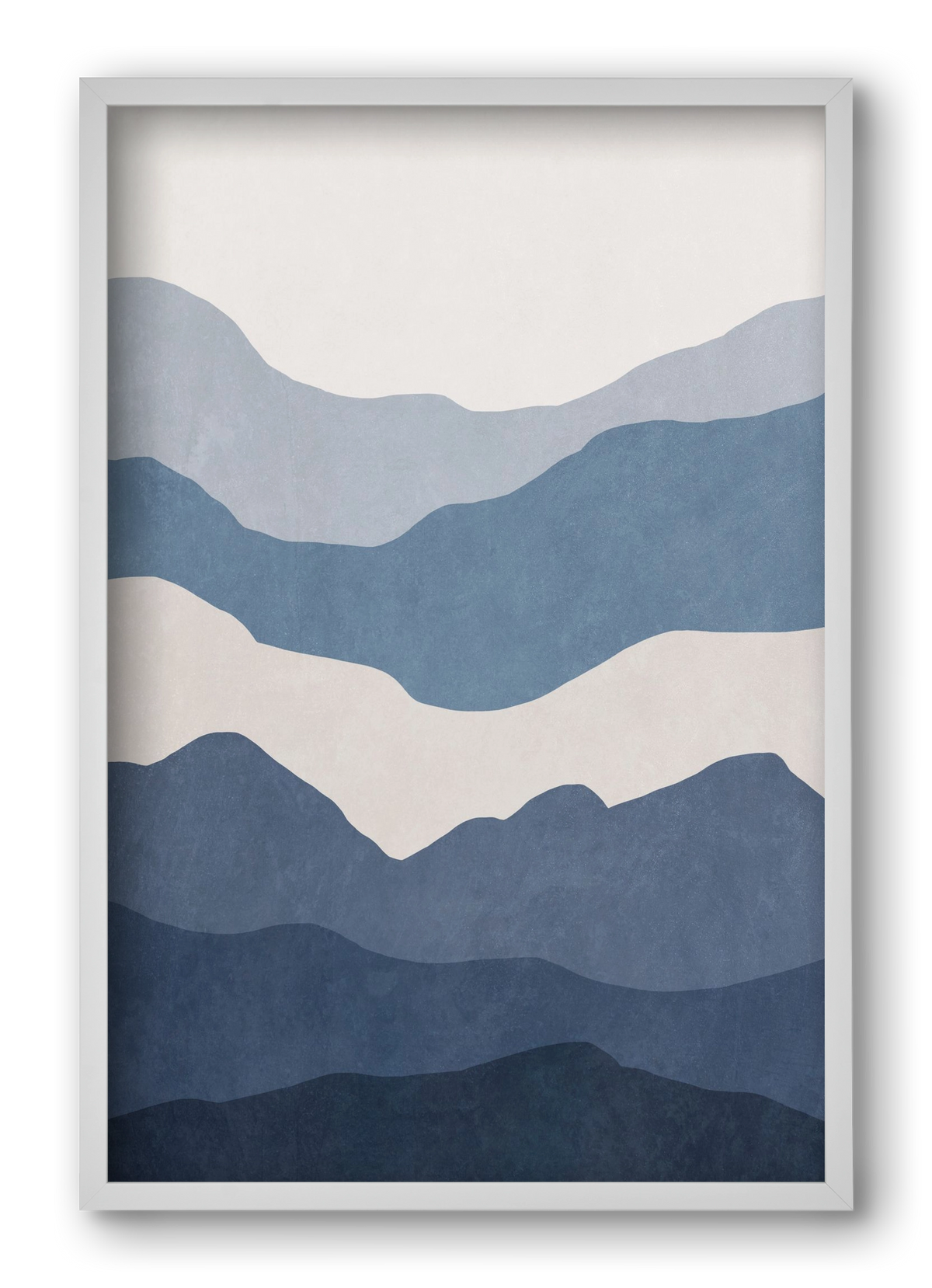 MINIMALIST SEA 01, 40x60 cm (40x60 cm), Fehér keret