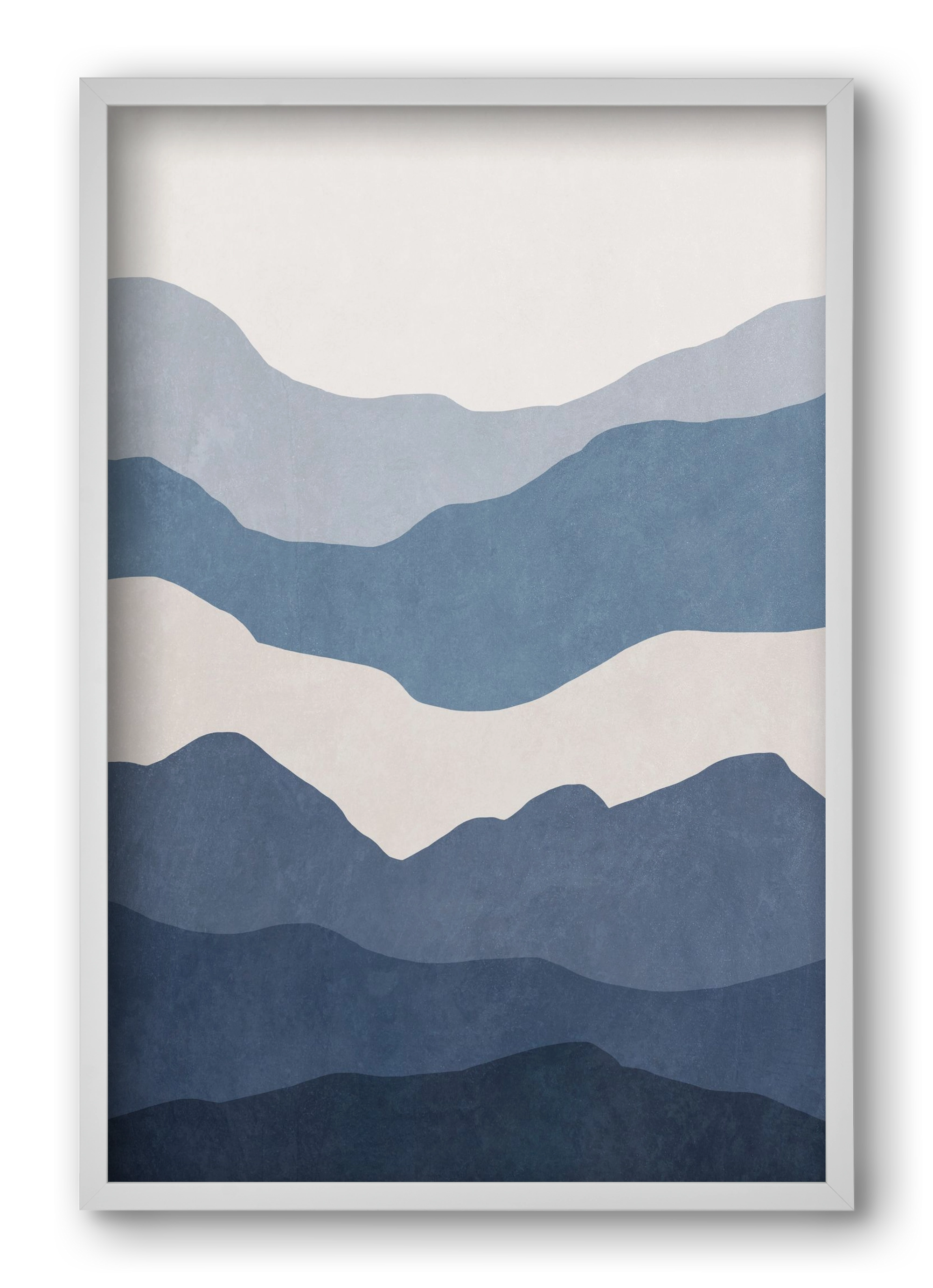 MINIMALIST SEA 01, 40x60 cm (40x60 cm), Fehér keret