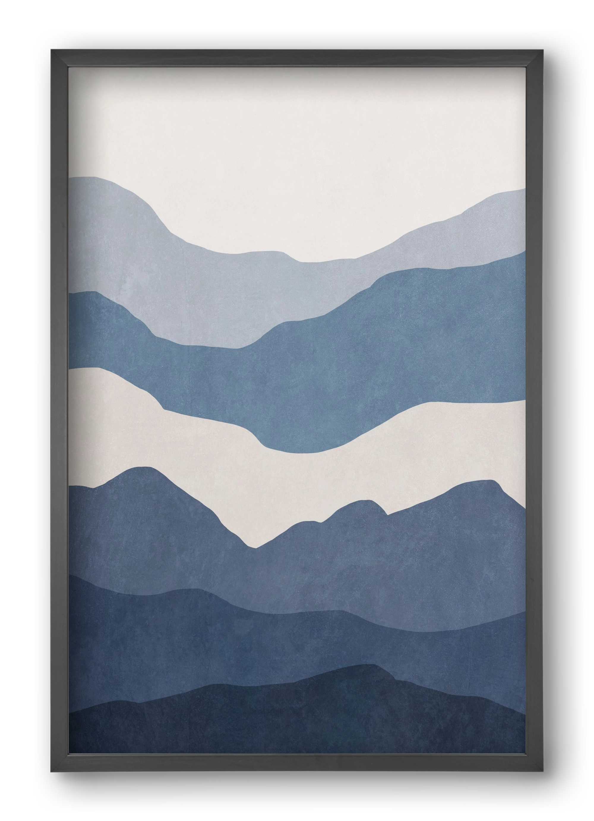 MINIMALIST SEA 01, 40x60 cm (40x60 cm), Fekete keret