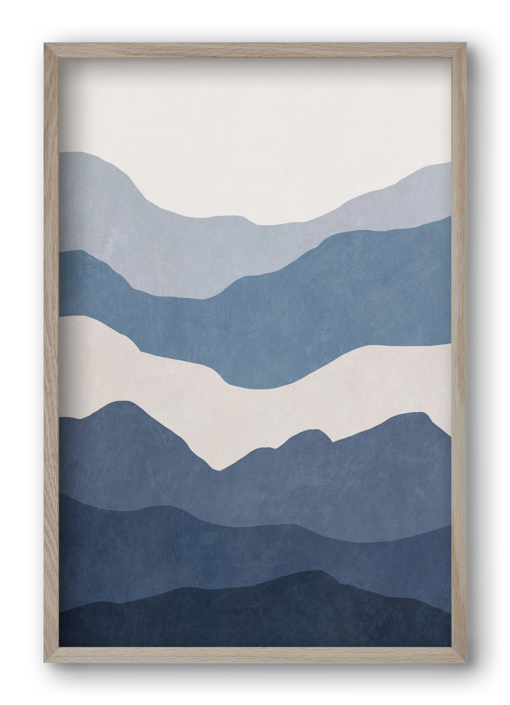 MINIMALIST SEA 01, 40x60 cm (40x60 cm), Tölgy keret