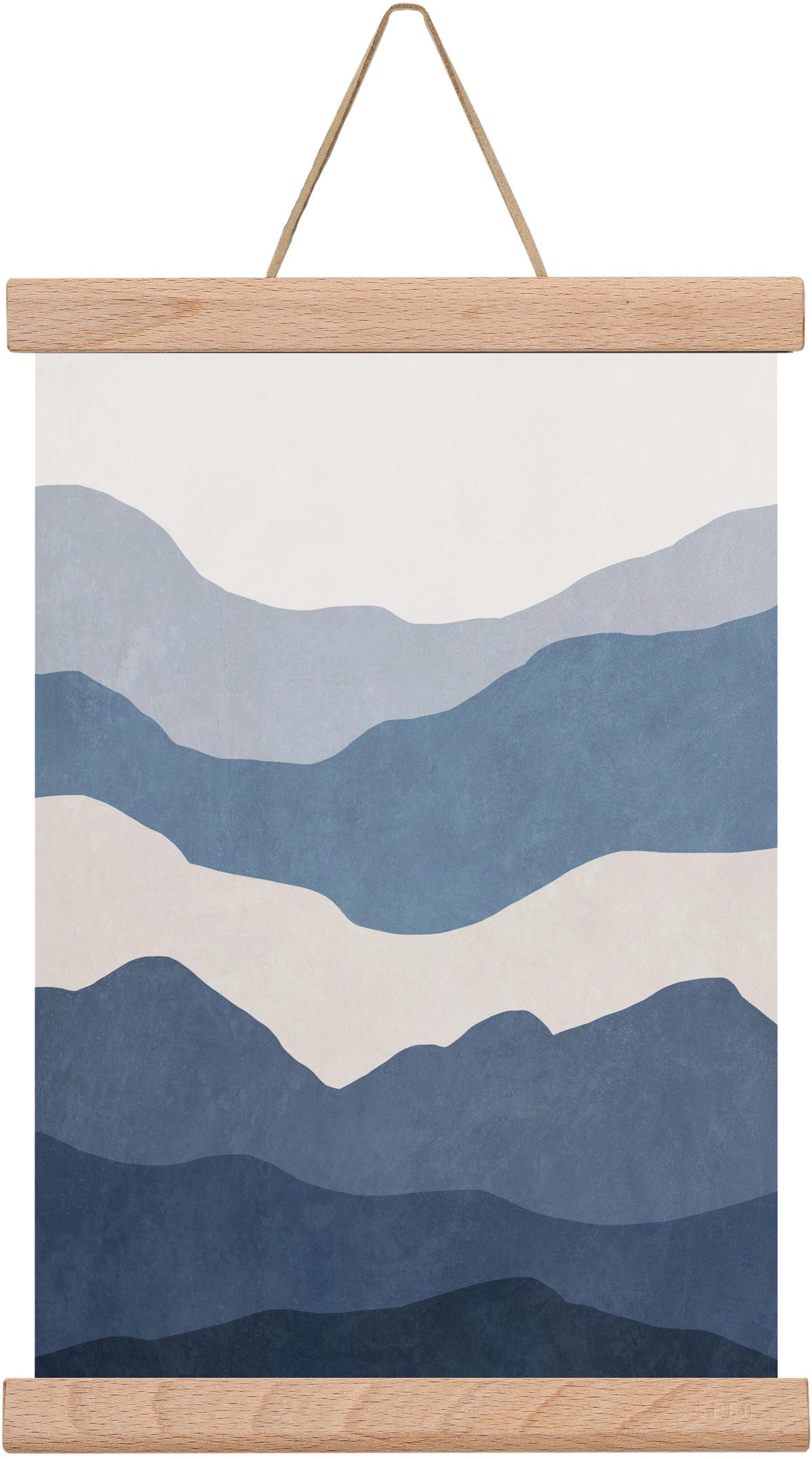 MINIMALIST SEA 01, 20x30 cm (20x30 cm), Tölgy akasztó