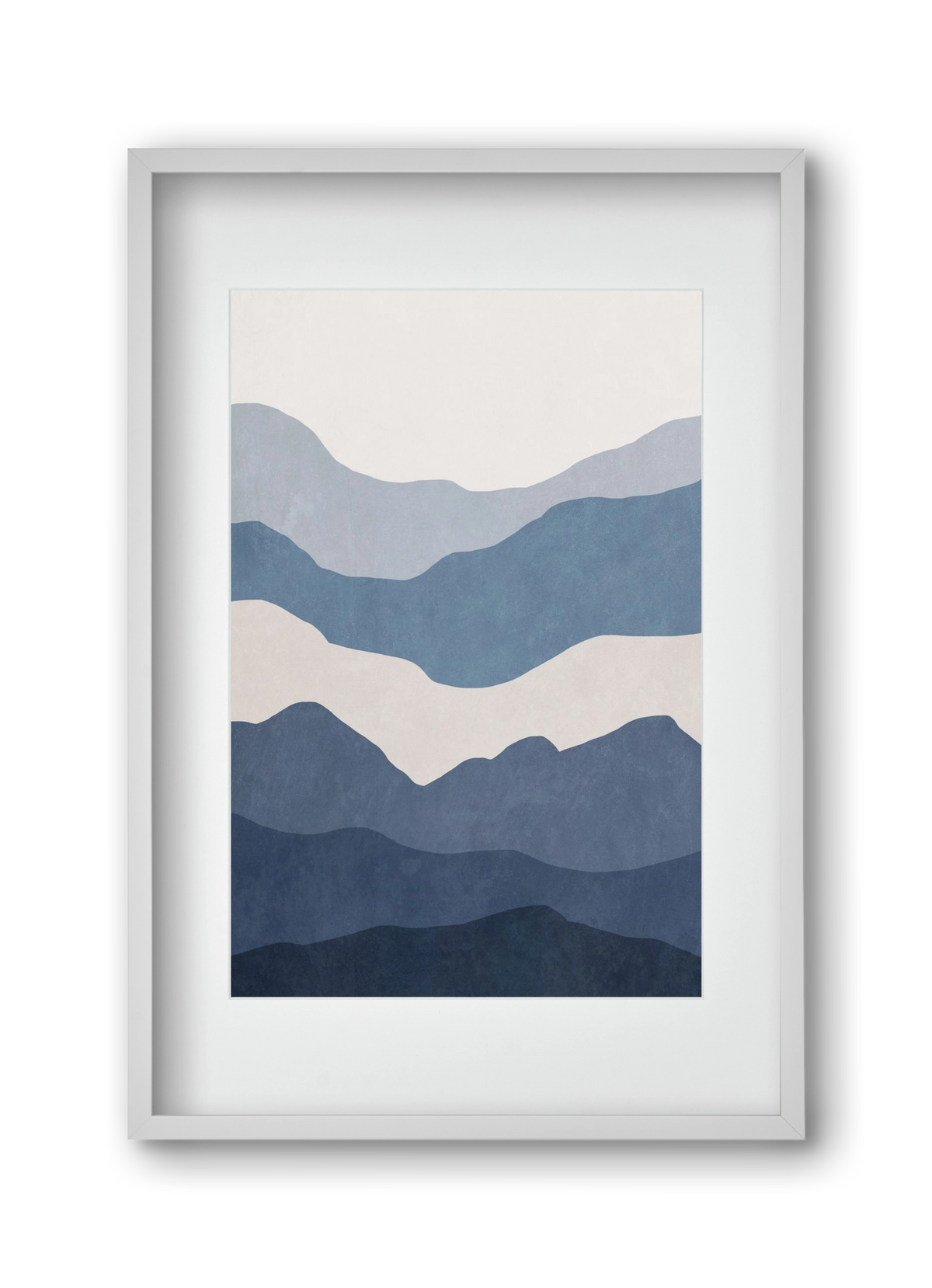 MINIMALIST SEA 01, 30x45 cm (20x30 cm), Fehér keret, paszpartuval