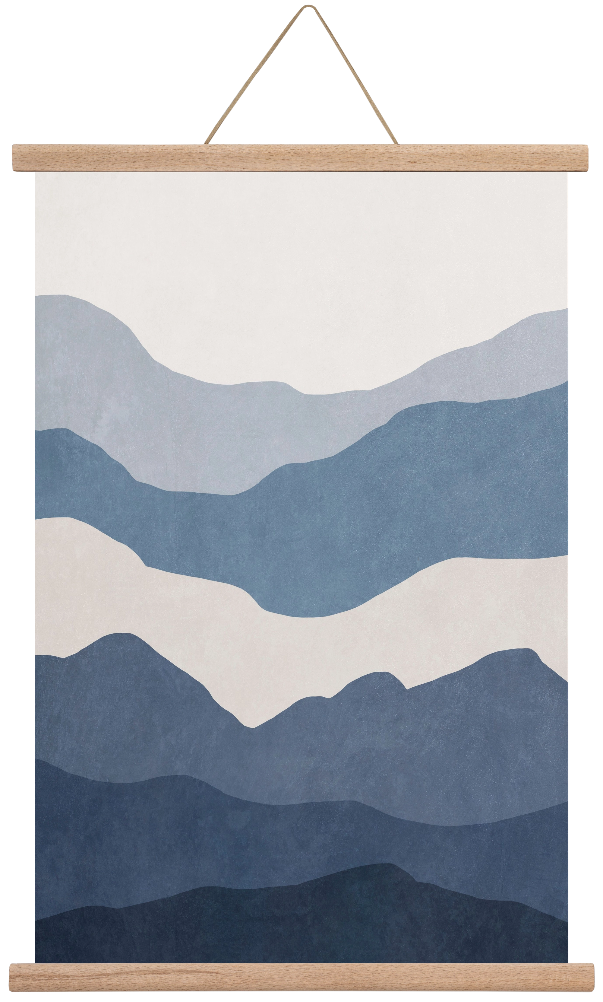 MINIMALIST SEA 01, 40x60 cm (40x60 cm), Tölgy akasztó