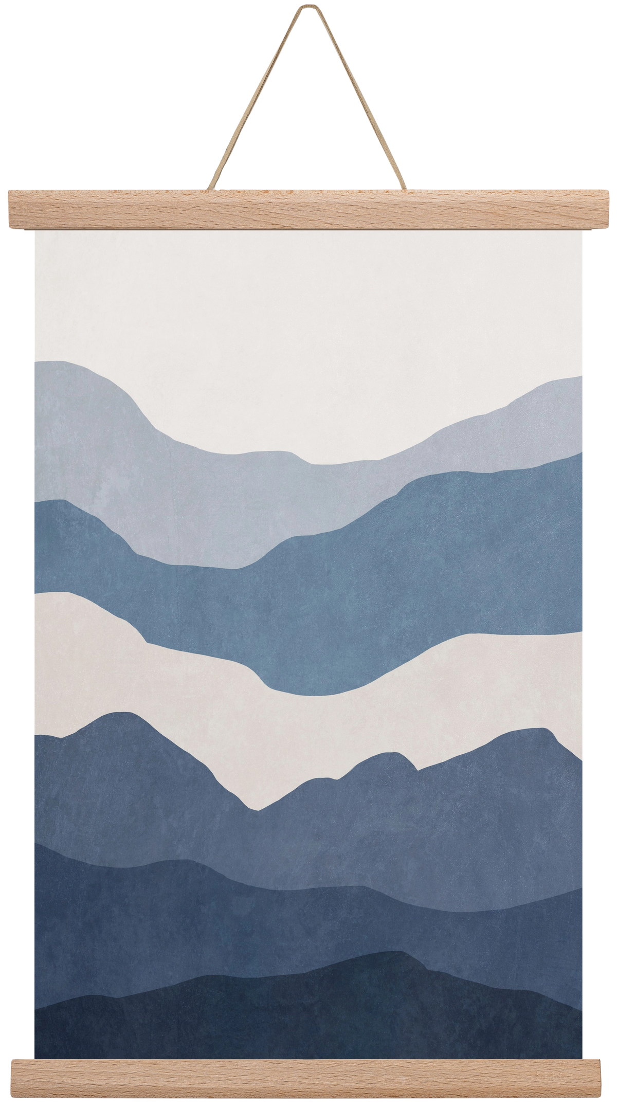 MINIMALIST SEA 01, 30x45 cm (30x45 cm), Tölgy akasztó