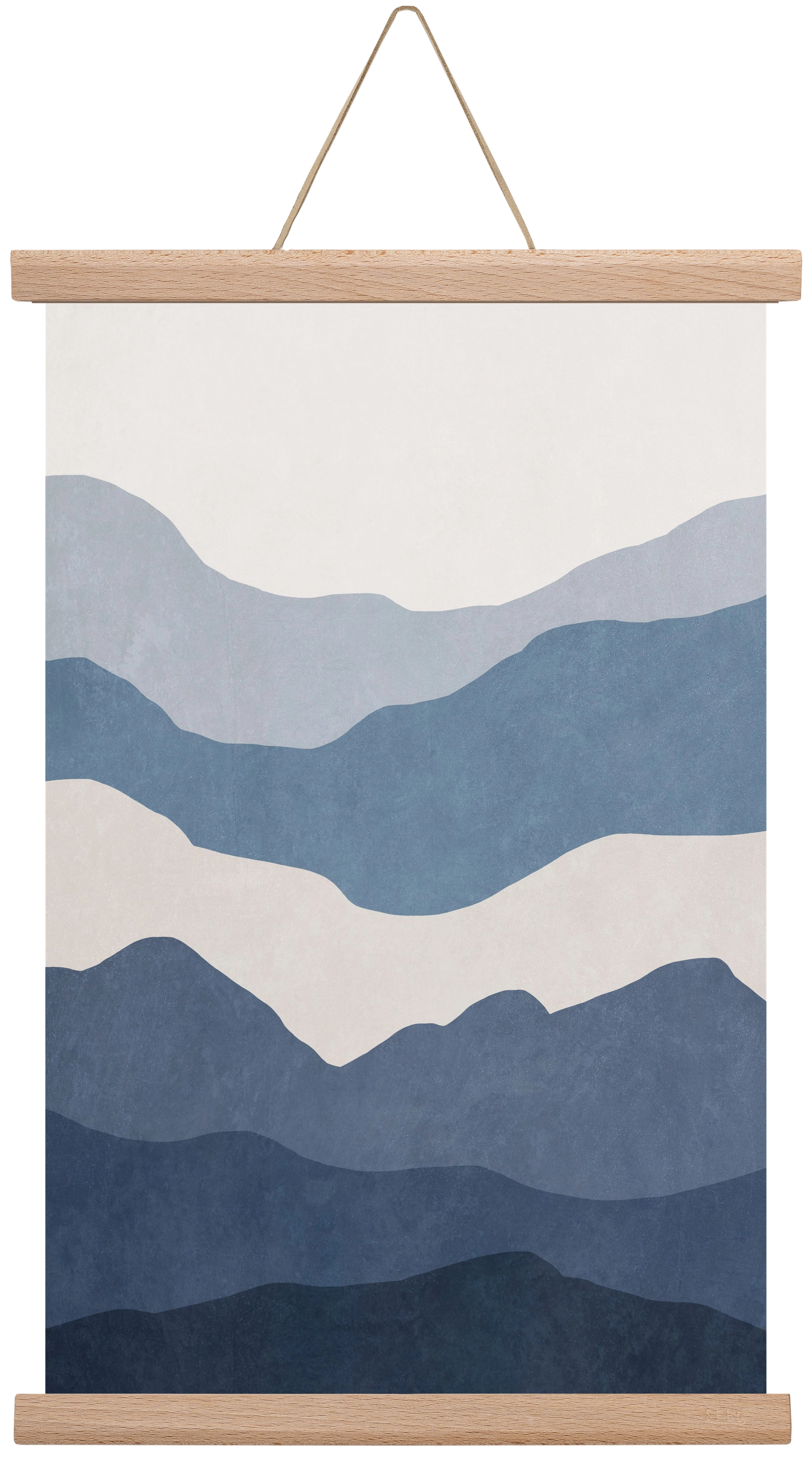 MINIMALIST SEA 01, 30x45 cm (30x45 cm), Tölgy akasztó