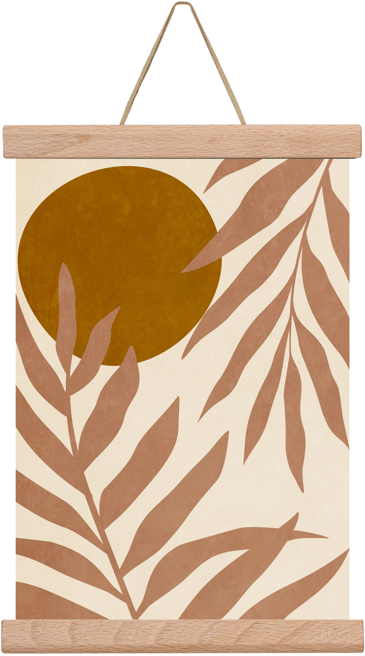 MINIMALIST LEAVES 11, 20x30 cm (20x30 cm), Tölgy akasztó