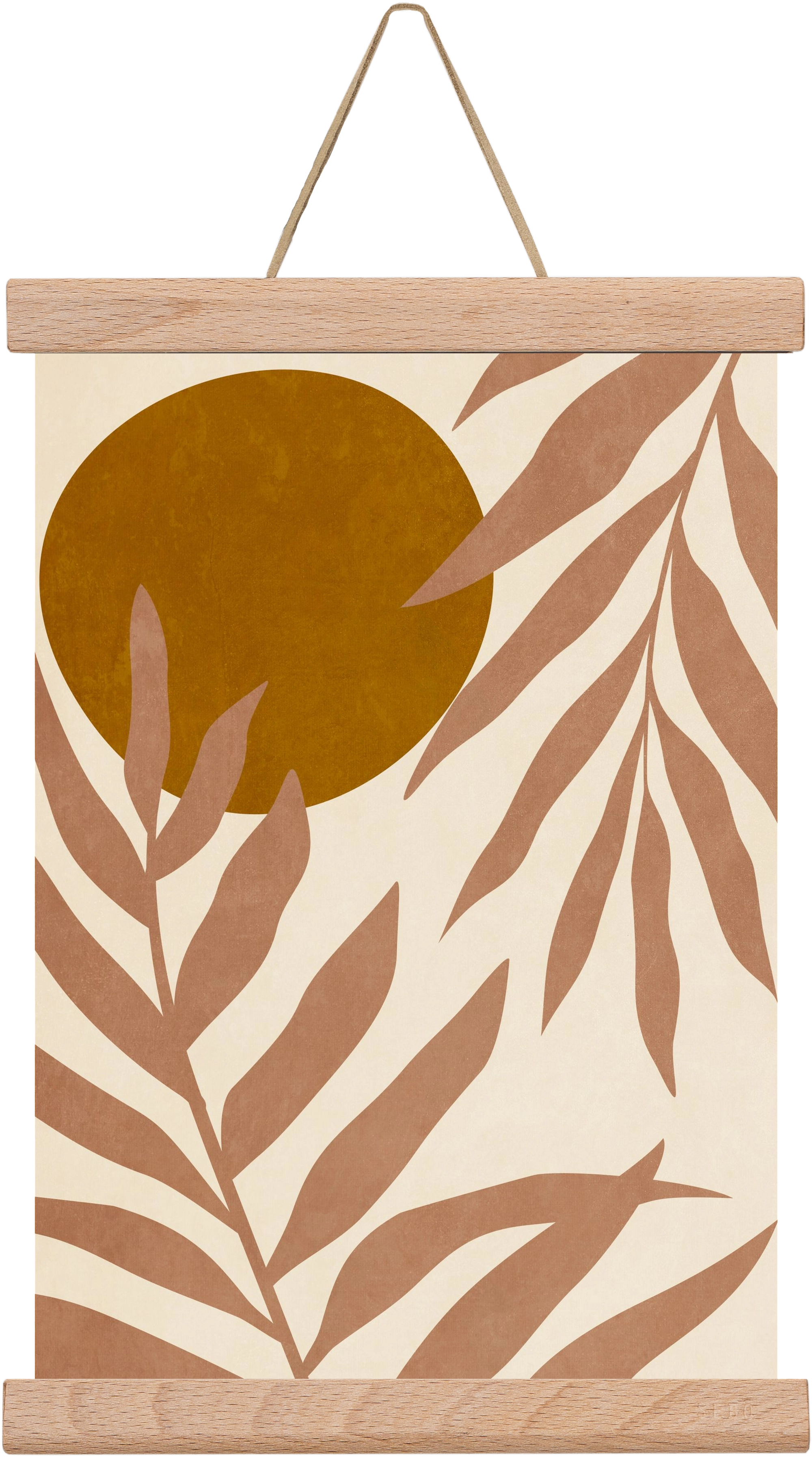 MINIMALIST LEAVES 11, 20x30 cm (20x30 cm), Tölgy akasztó