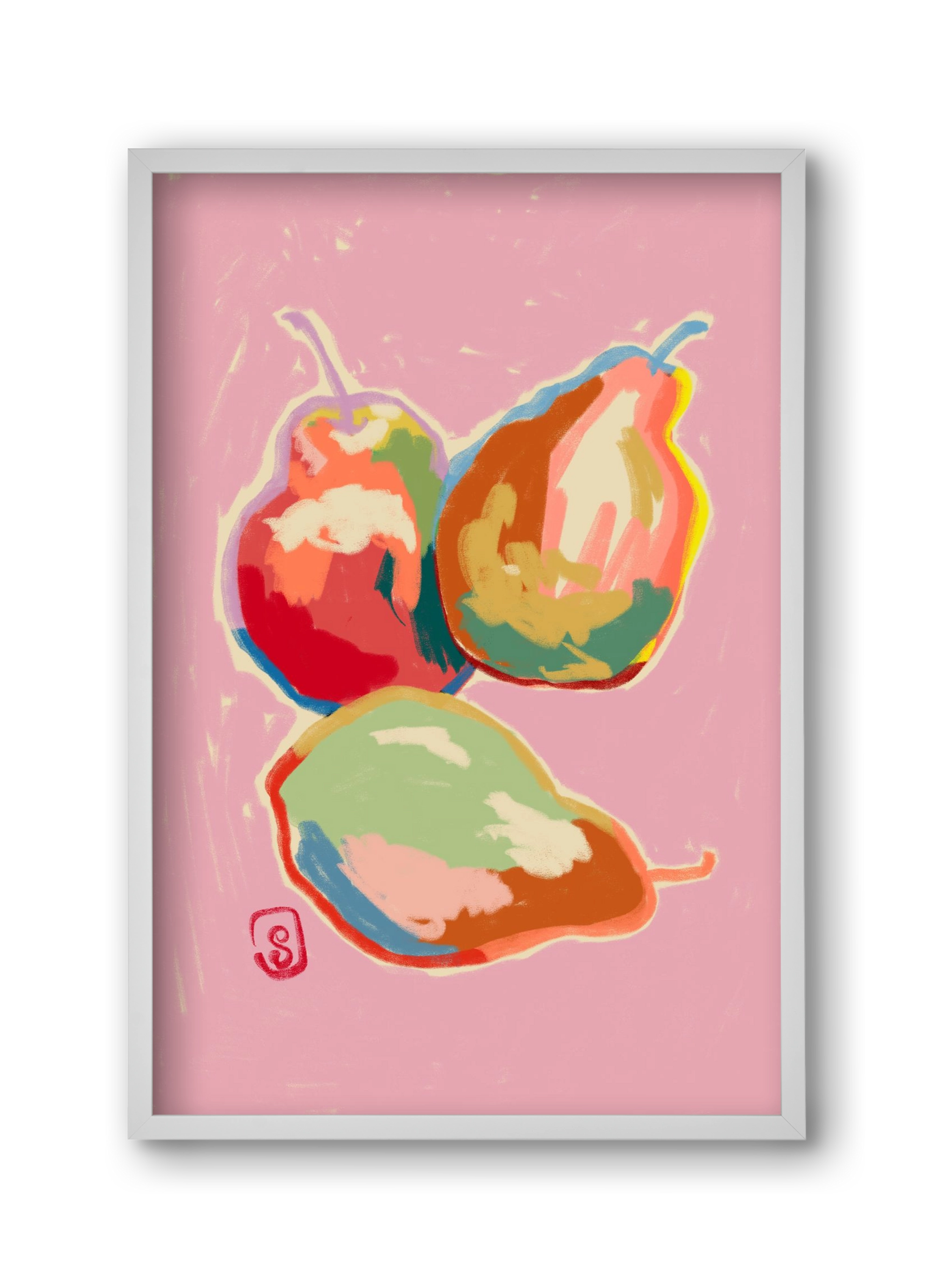 PERFECT PEARS, 30x45 cm (30x45 cm), Fehér keret