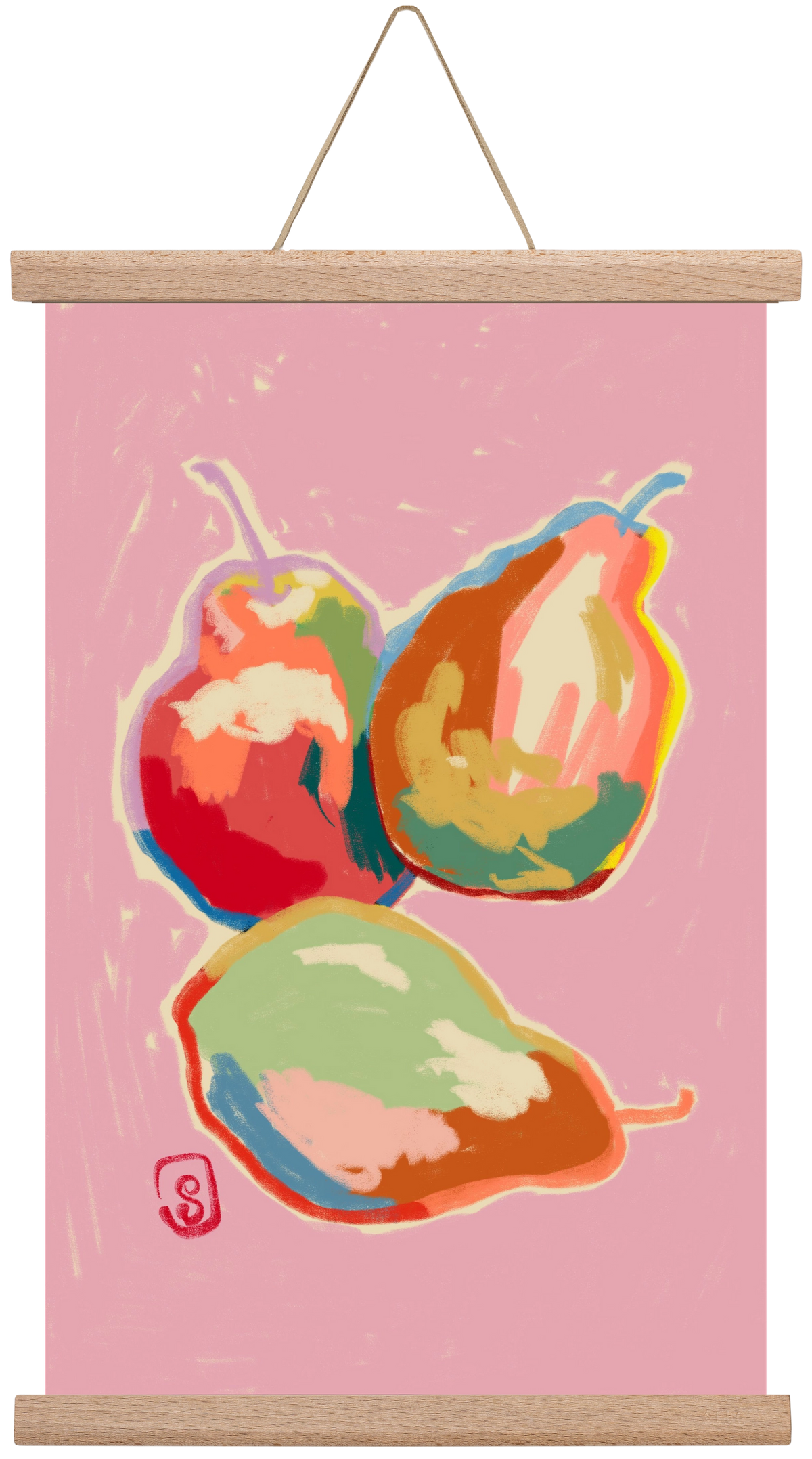 PERFECT PEARS, 30x45 cm (30x45 cm), Tölgy akasztó