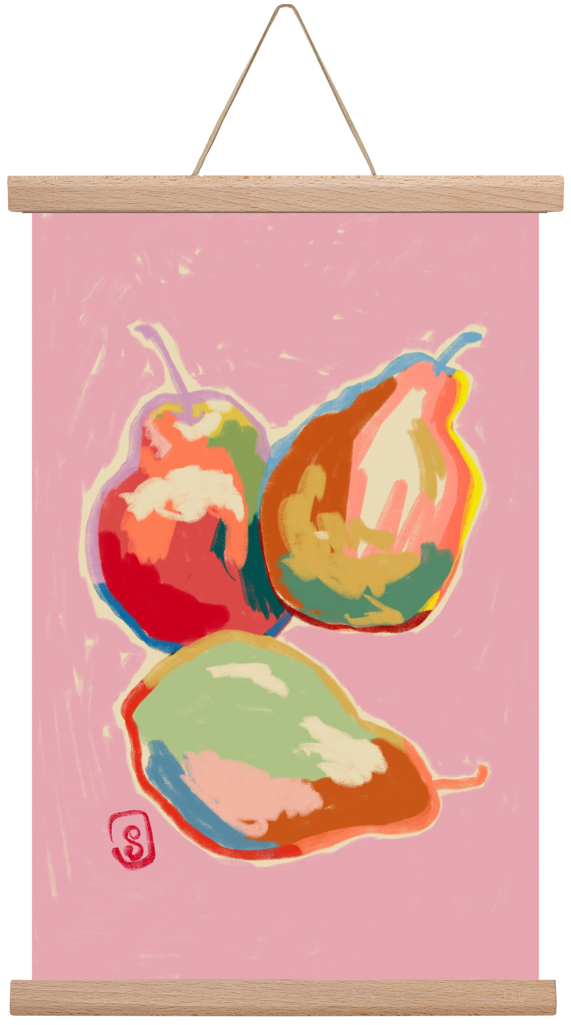 PERFECT PEARS, 30x45 cm (30x45 cm), Tölgy akasztó