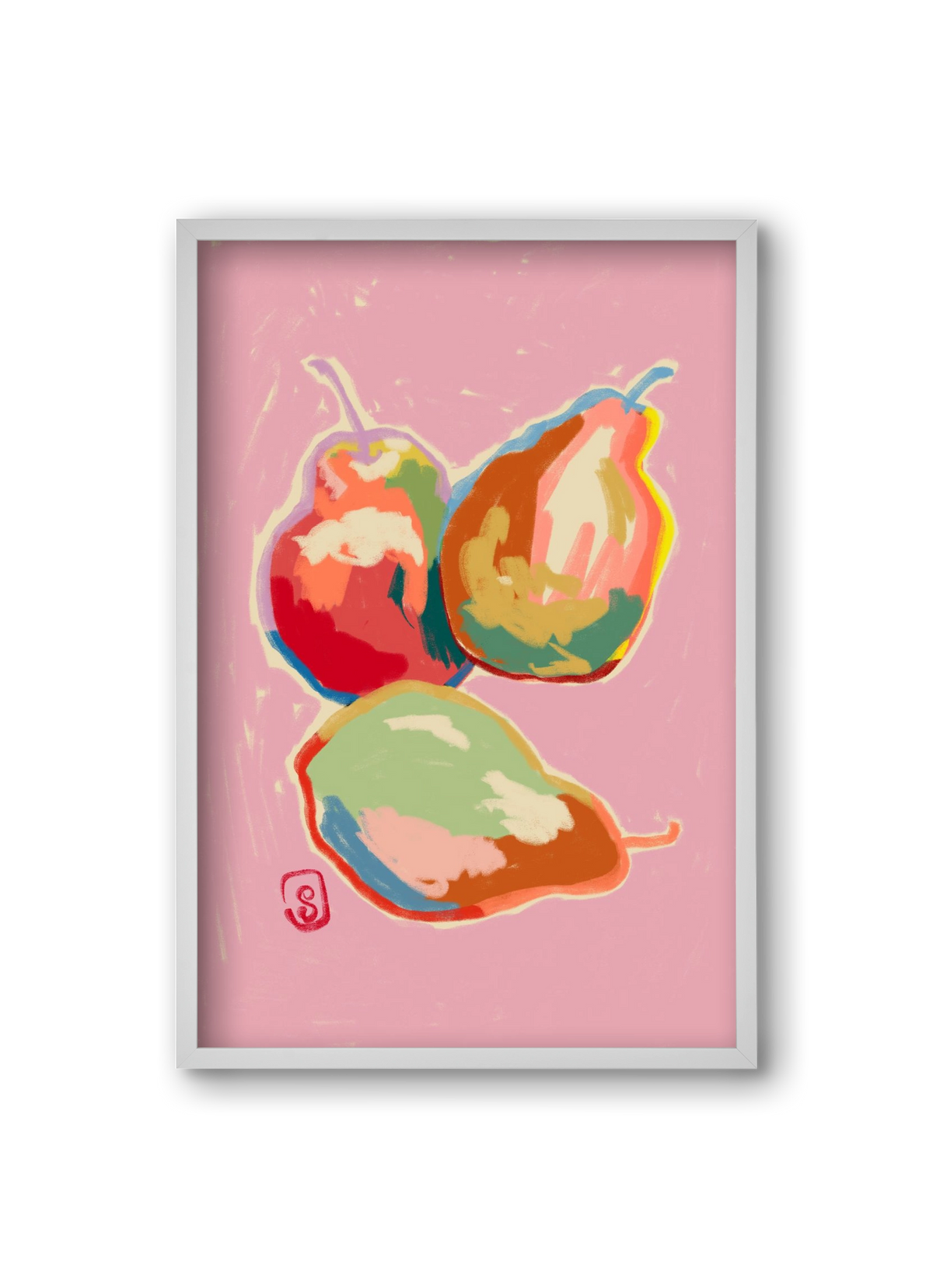 PERFECT PEARS, 20x30 cm (20x30 cm), Fehér keret