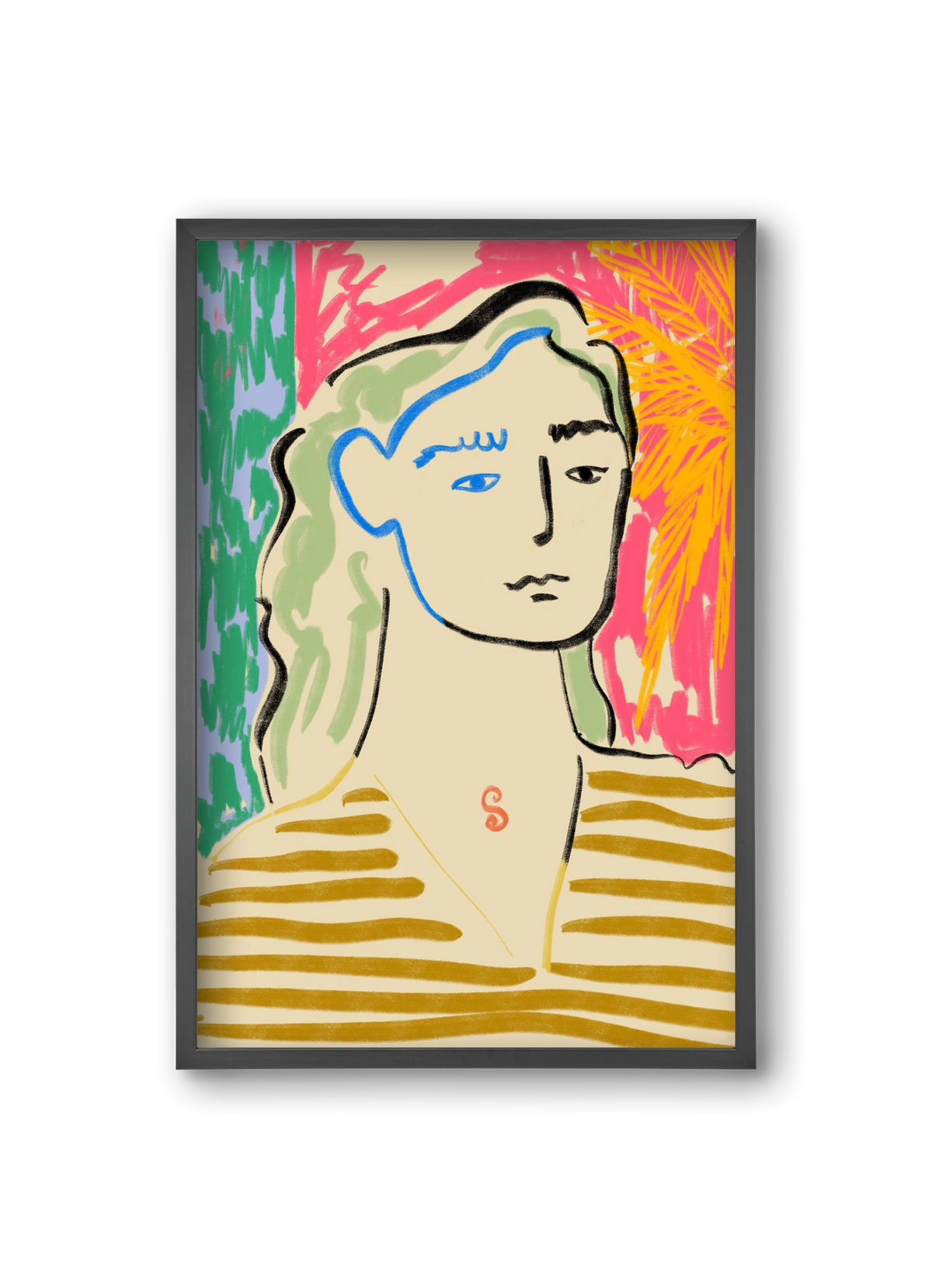 DREAMING OF THE SEA, 20x30 cm (20x30 cm), Fekete keret