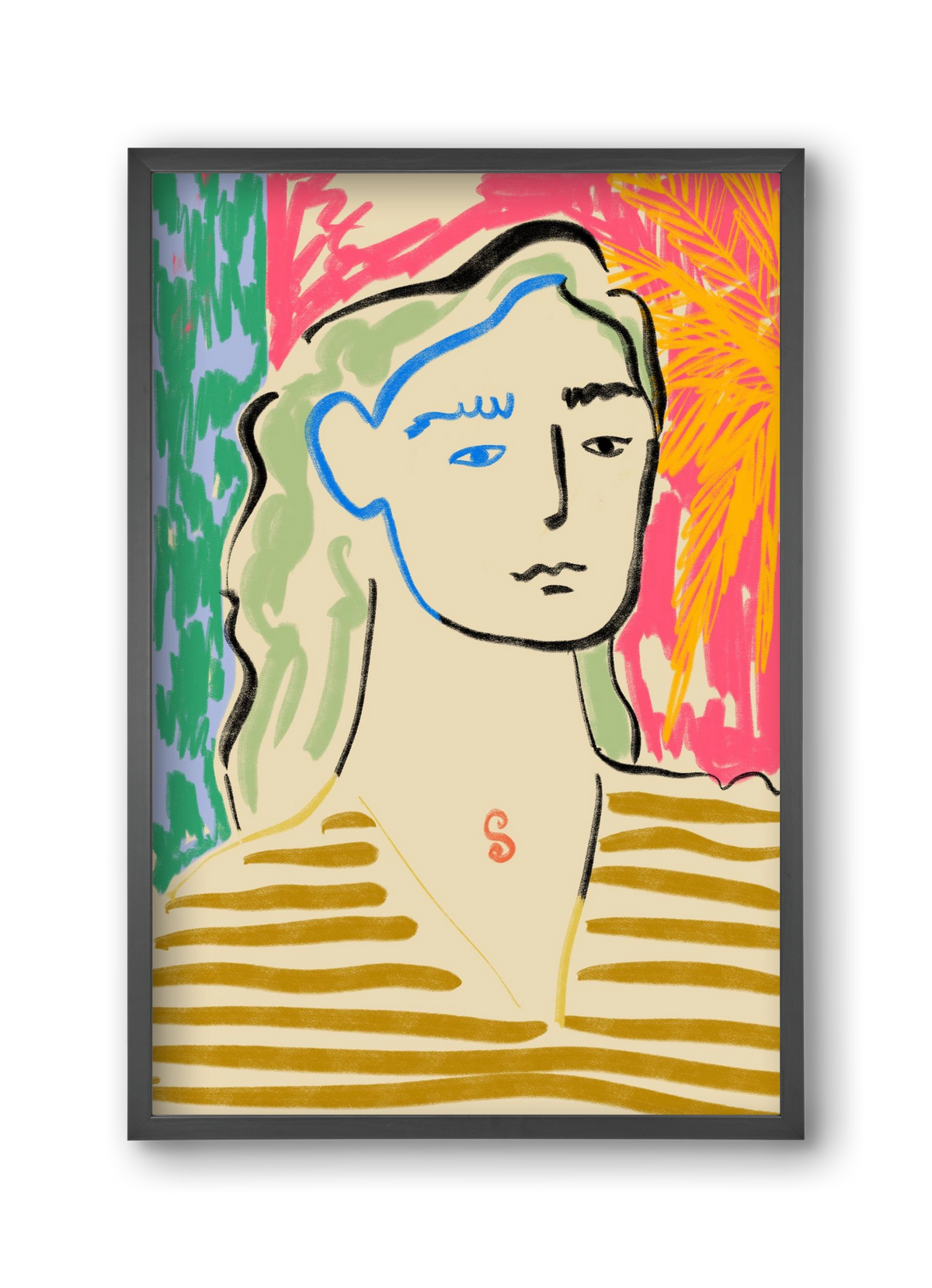 DREAMING OF THE SEA, 30x45 cm (30x45 cm), Fekete keret