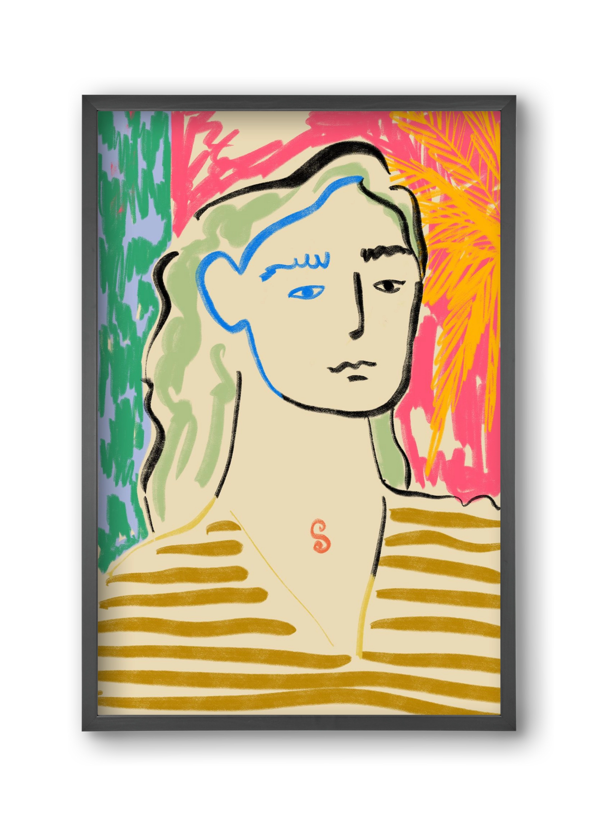 DREAMING OF THE SEA, 30x45 cm (30x45 cm), Fekete keret