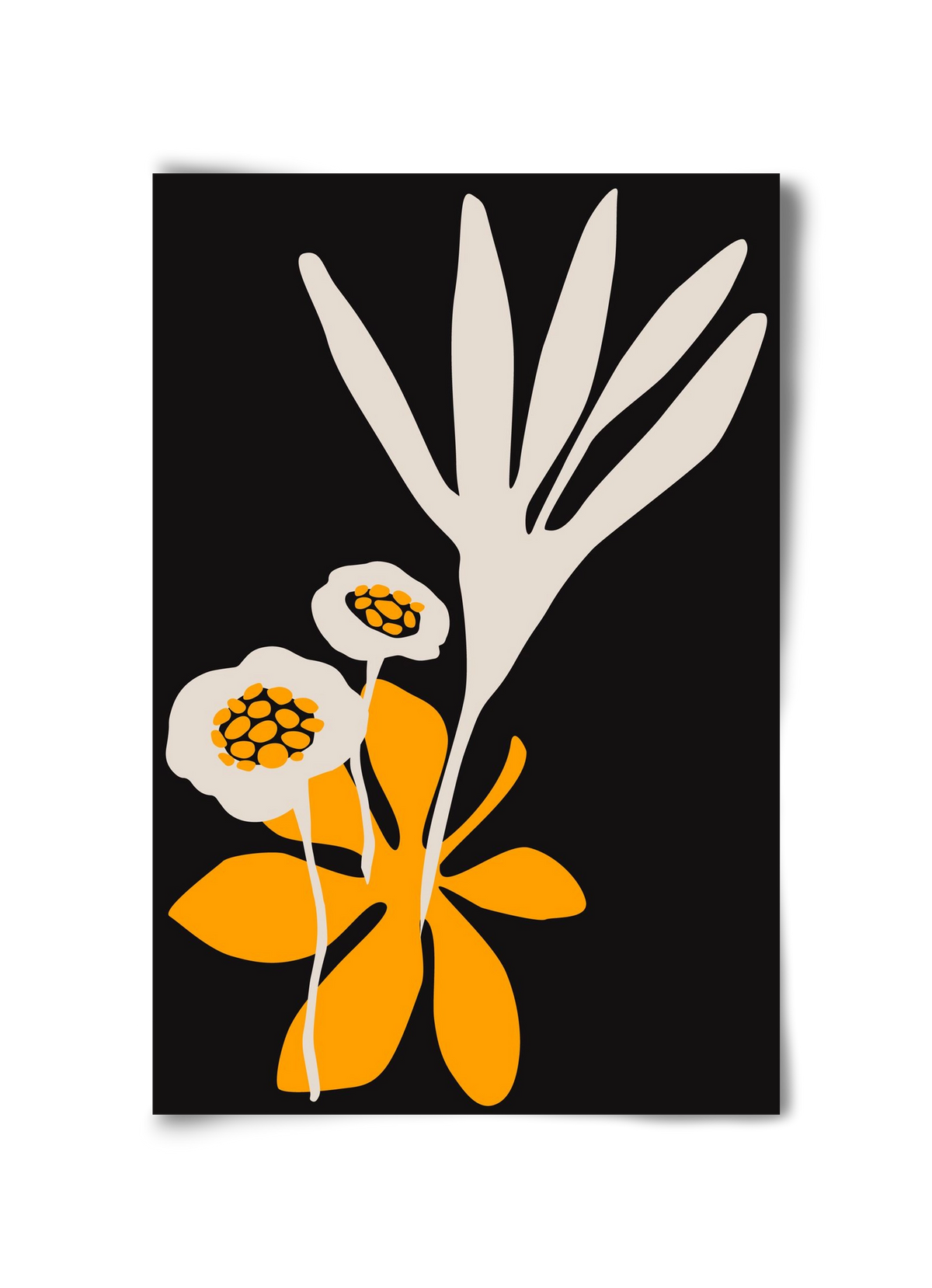 Blossom beauty - Nero, 30x45 cm, Keret nélkül