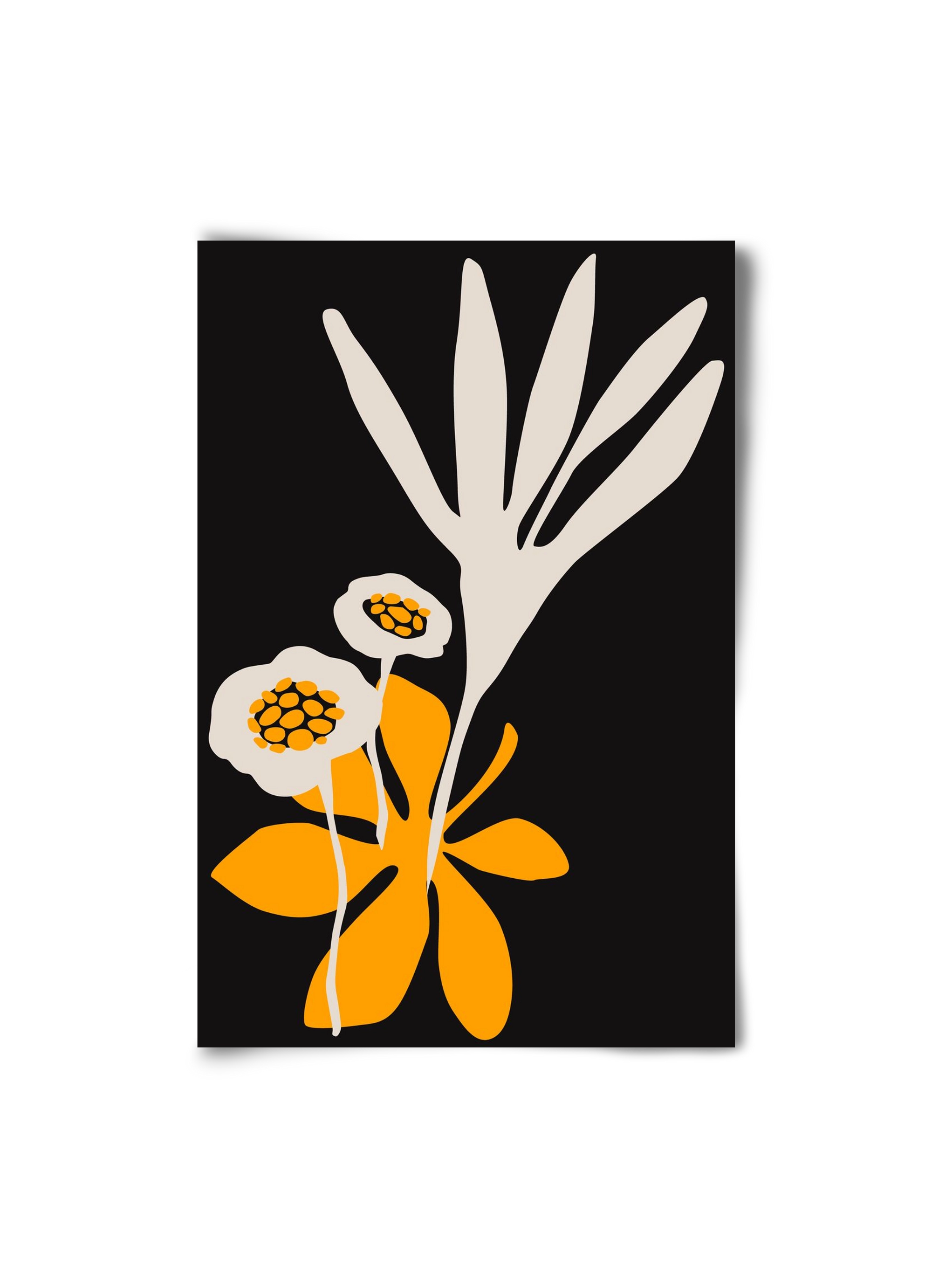 Blossom beauty - Nero, 20x30 cm, Keret nélkül