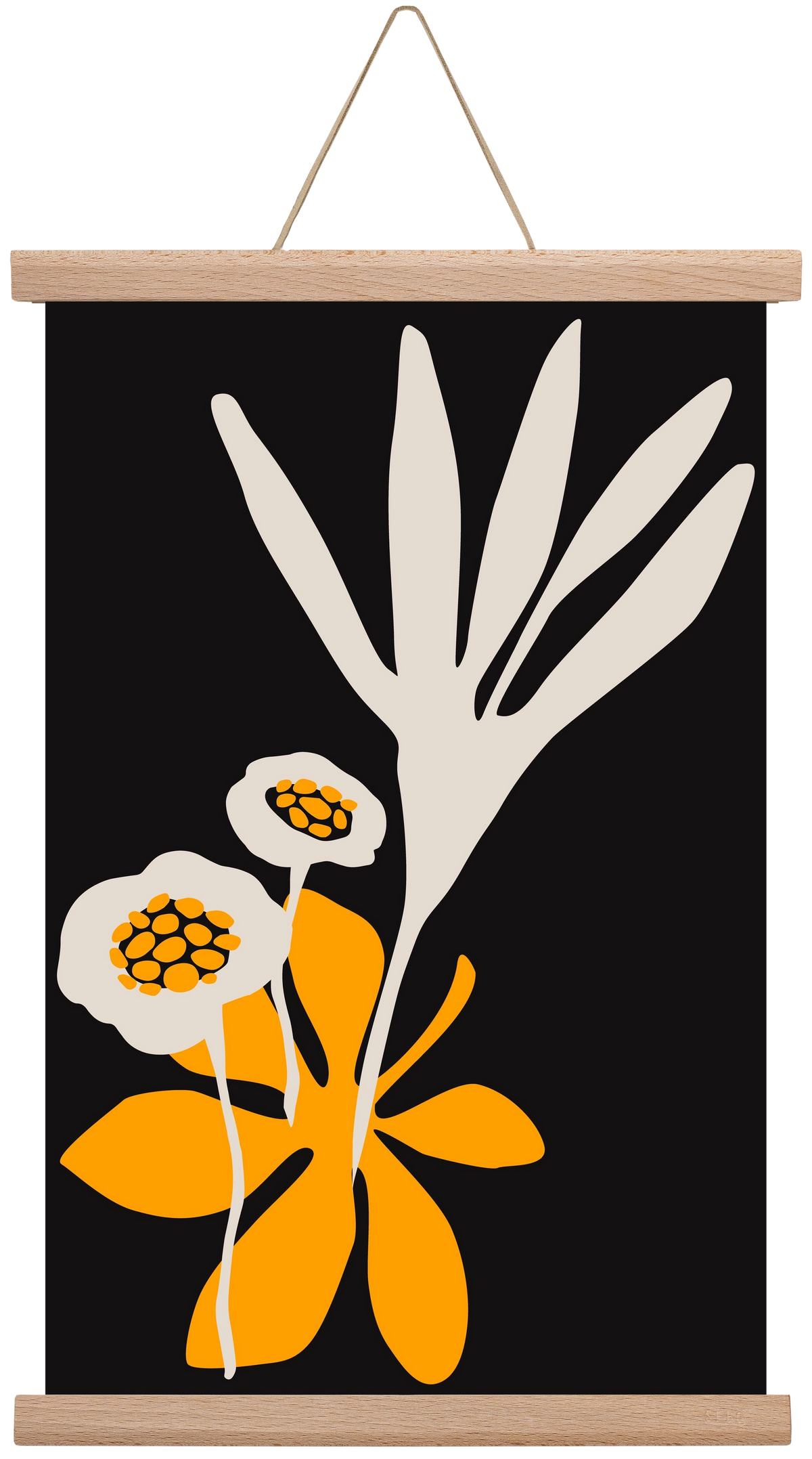 Blossom beauty - Nero, 30x45 cm (30x45 cm), Tölgy akasztó