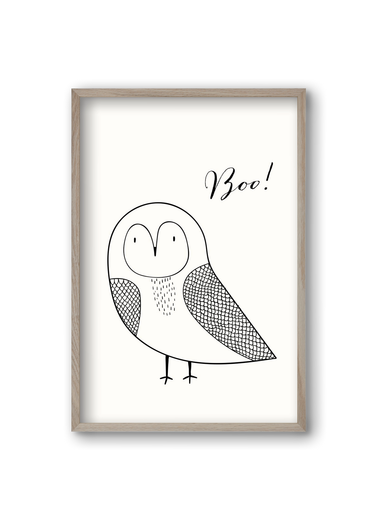 Boo, 20x30 cm (20x30 cm), Tölgy keret