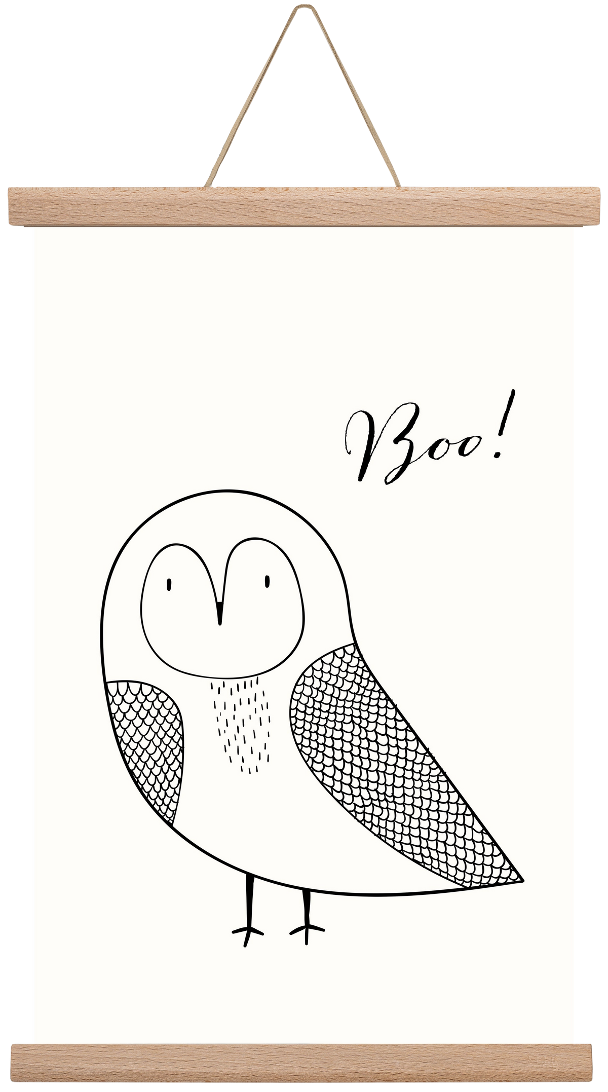 Boo, 30x45 cm (30x45 cm), Tölgy akasztó