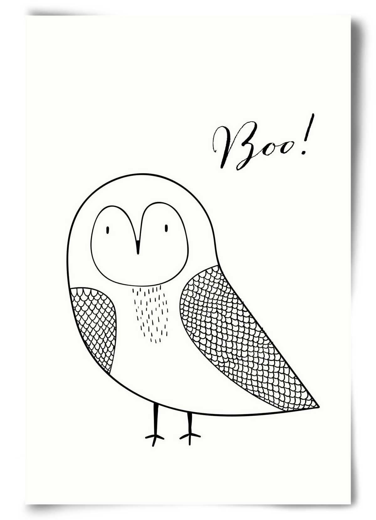 Boo, 60x90 cm, Keret nélkül