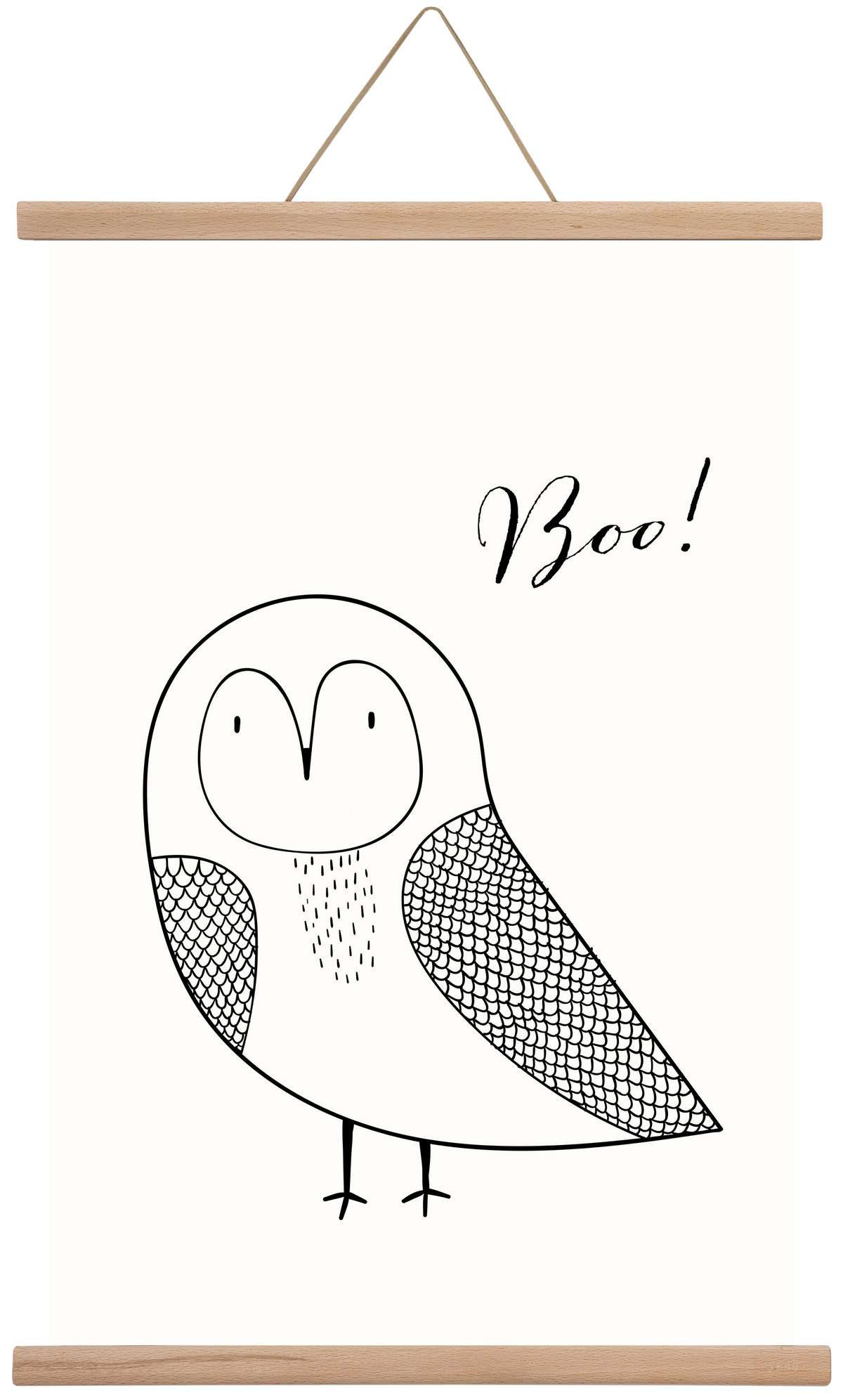 Boo, 40x60 cm (40x60 cm), Tölgy akasztó