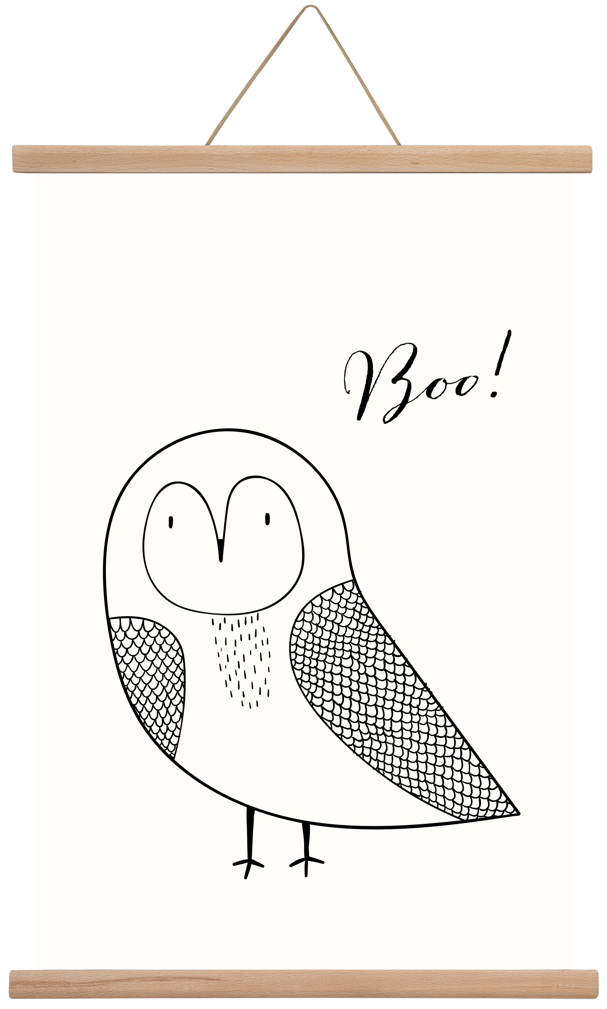 Boo, 40x60 cm (40x60 cm), Tölgy akasztó