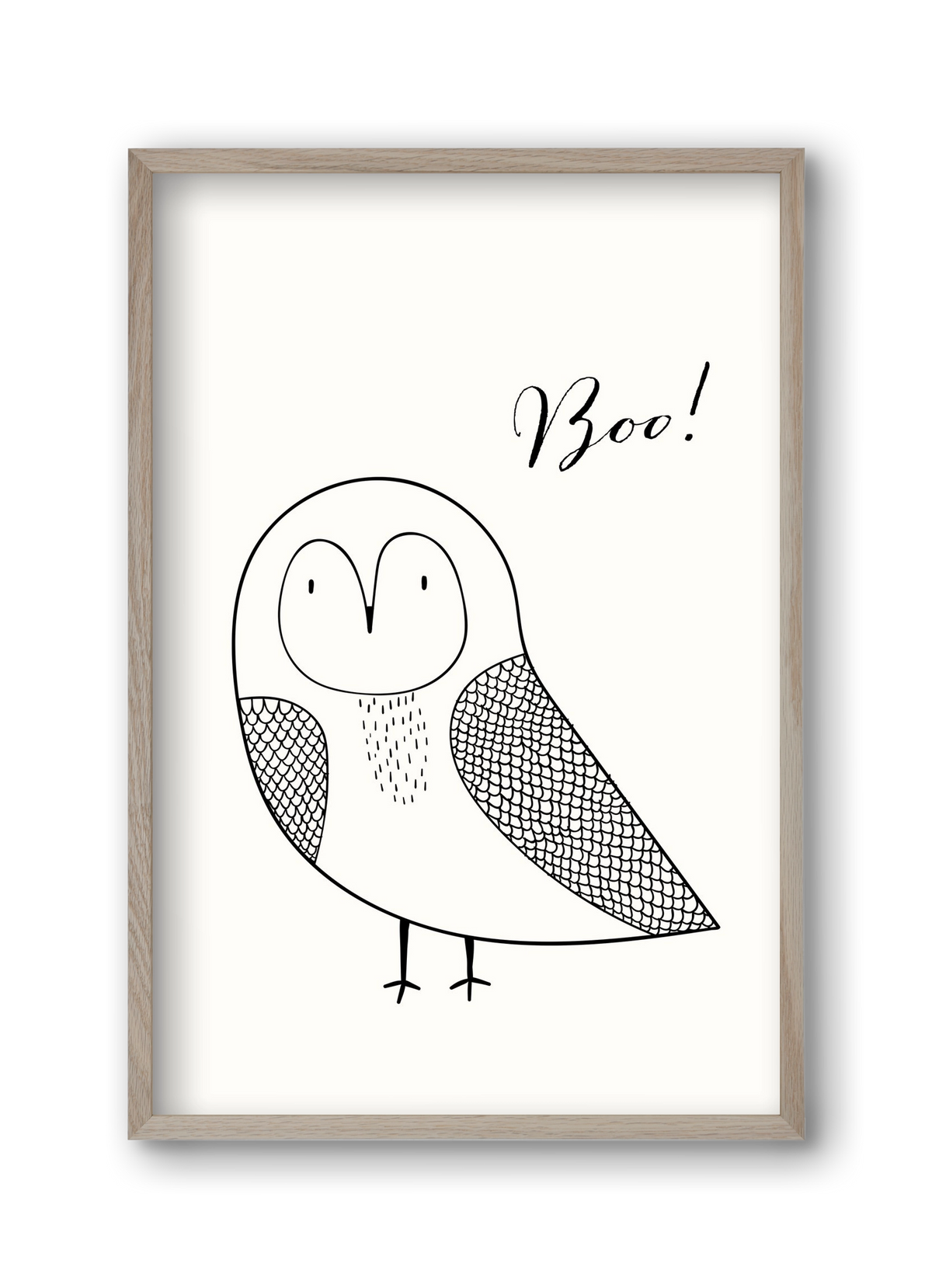 Boo, 30x45 cm (30x45 cm), Tölgy keret