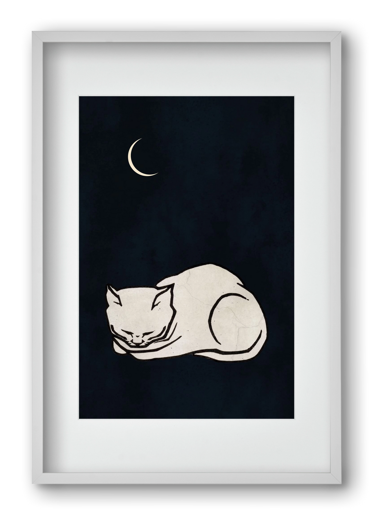 Cosy dreams, 40x60 cm (30x45 cm), Fehér keret, paszpartuval