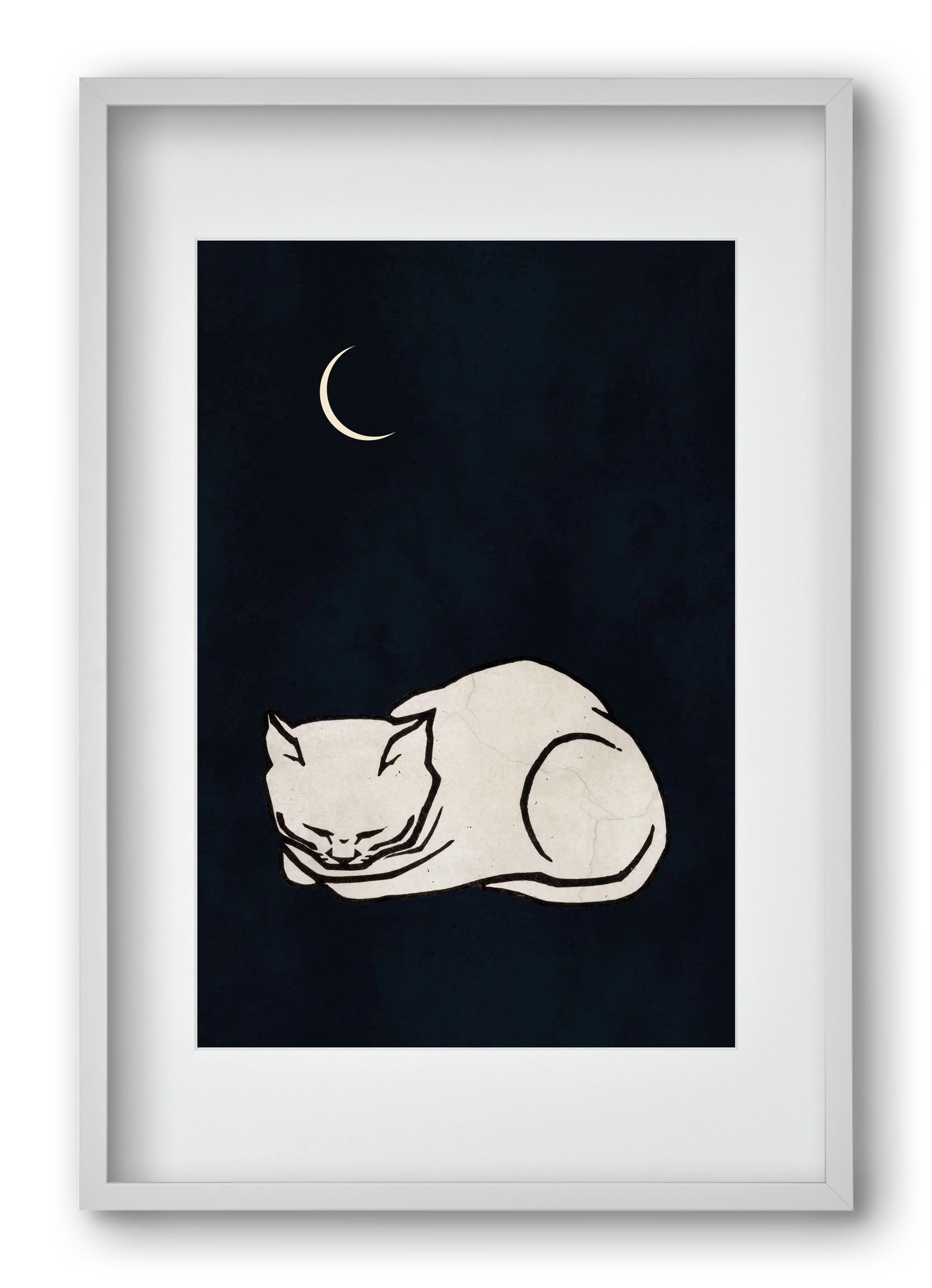 Cosy dreams, 40x60 cm (30x45 cm), Fehér keret, paszpartuval