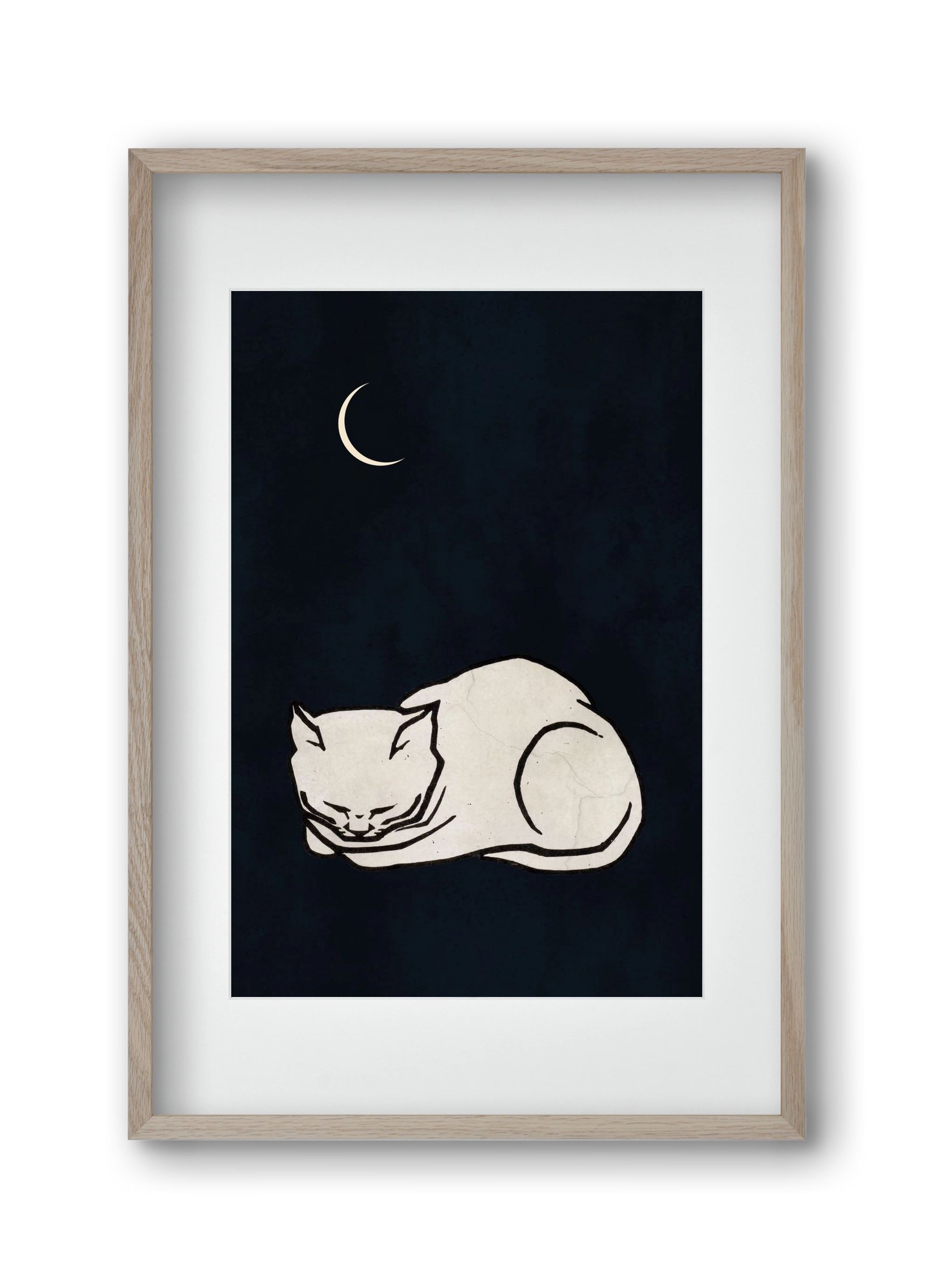 Cosy dreams, 30x45 cm (20x30 cm), Tölgy keret, paszpartuval