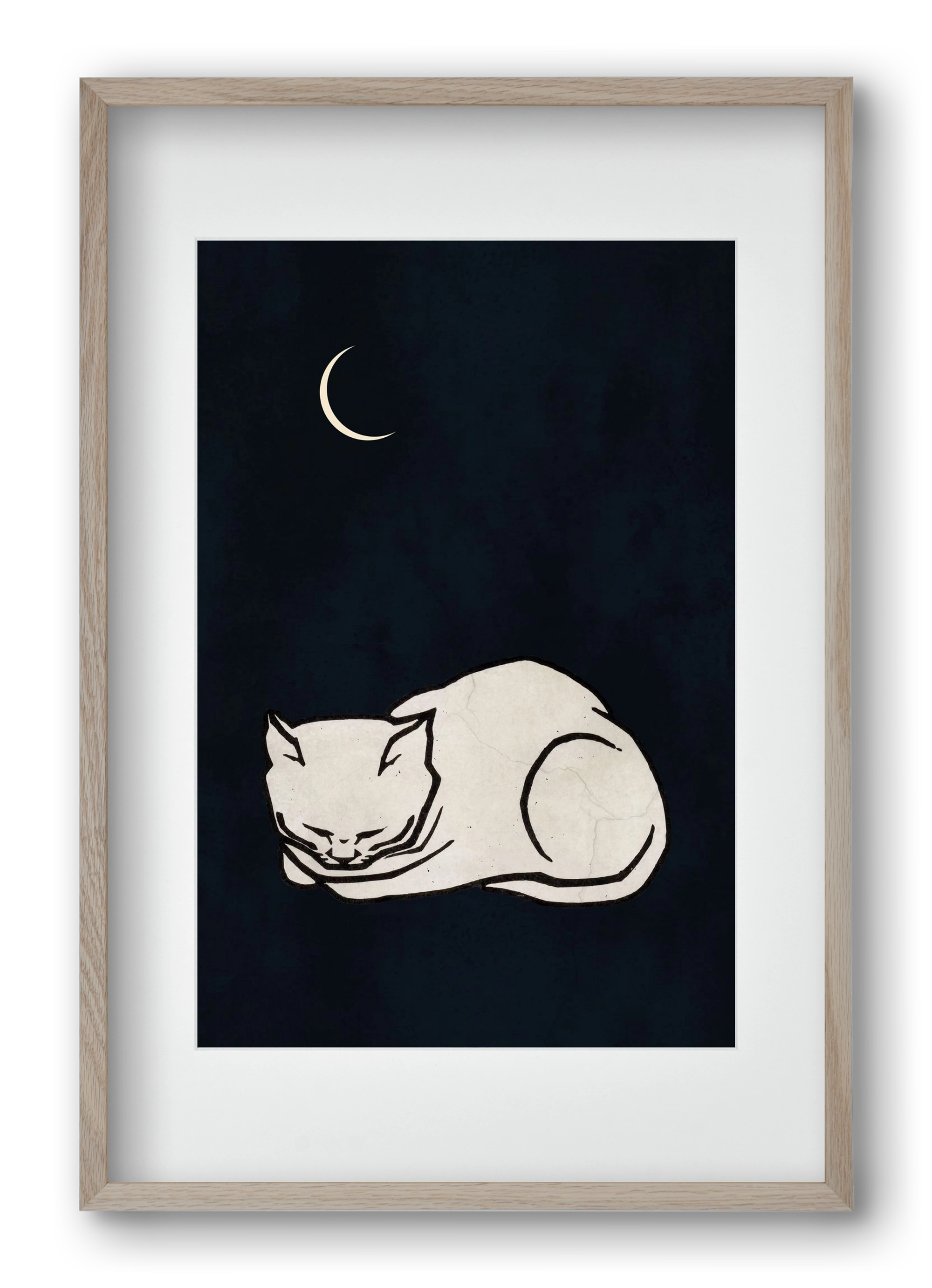 Cosy dreams, 40x60 cm (30x45 cm), Tölgy keret, paszpartuval