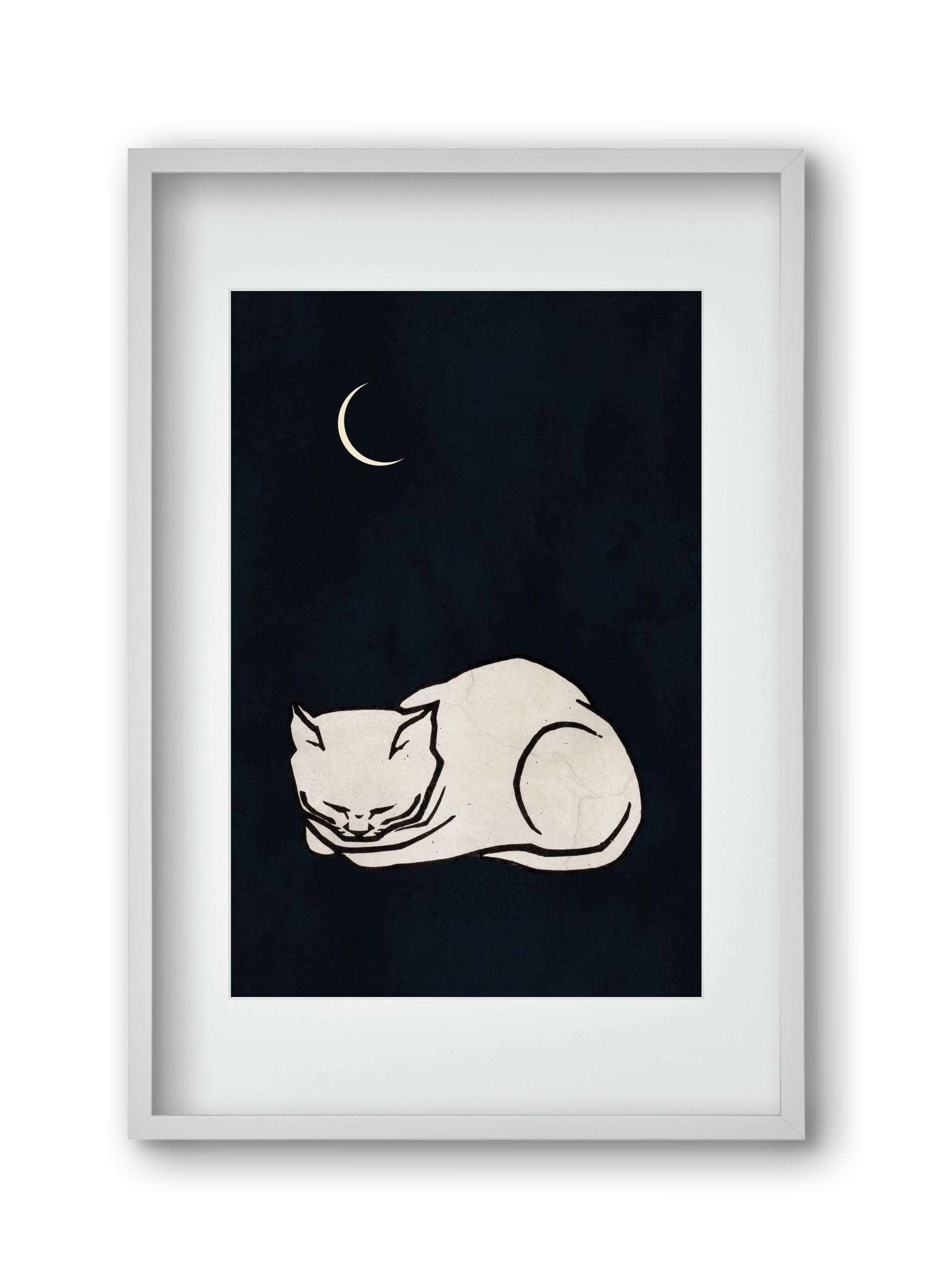 Cosy dreams, 30x45 cm (20x30 cm), Fehér keret, paszpartuval