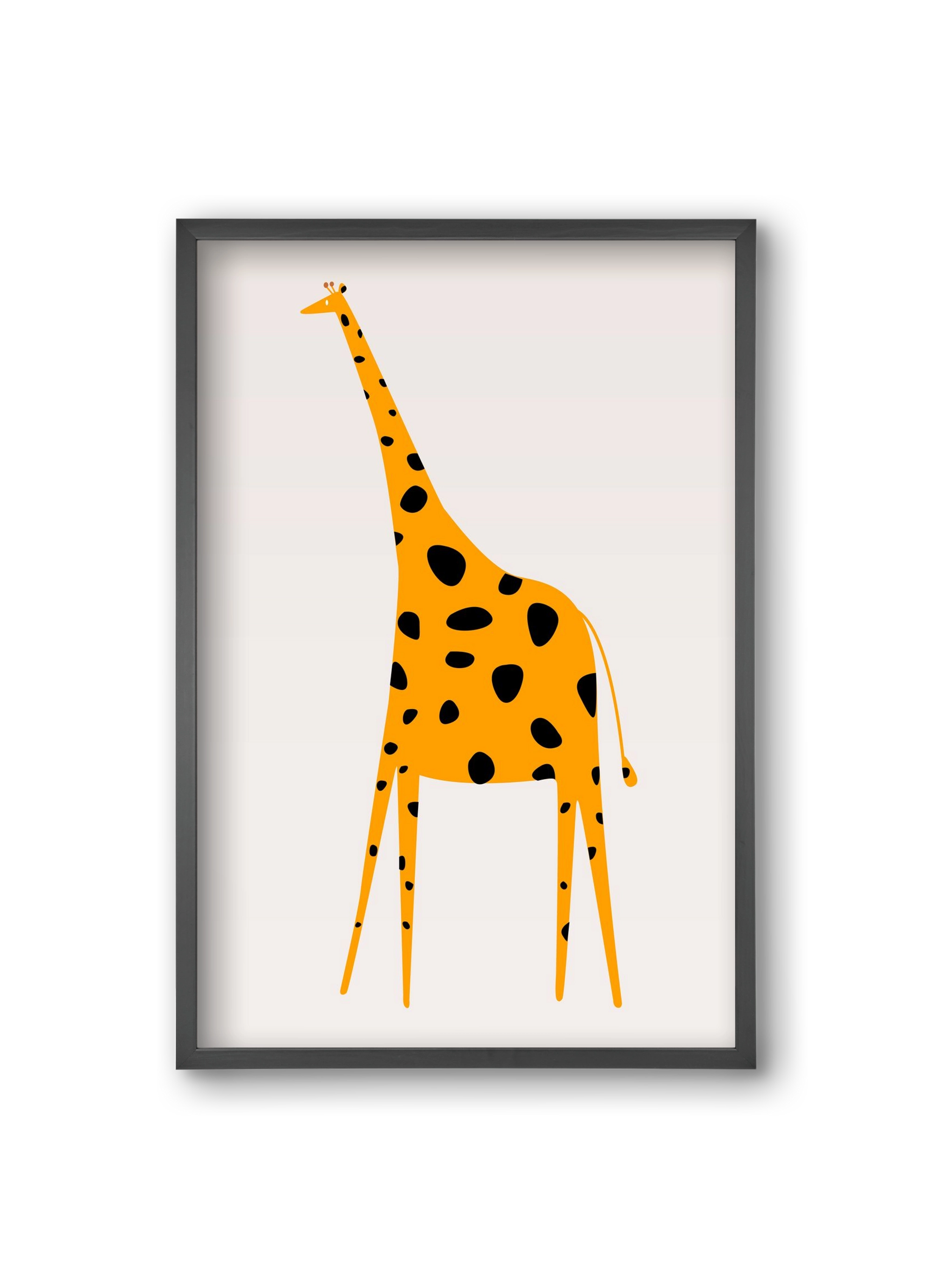 Cute giraffe, 20x30 cm (20x30 cm), Fekete keret