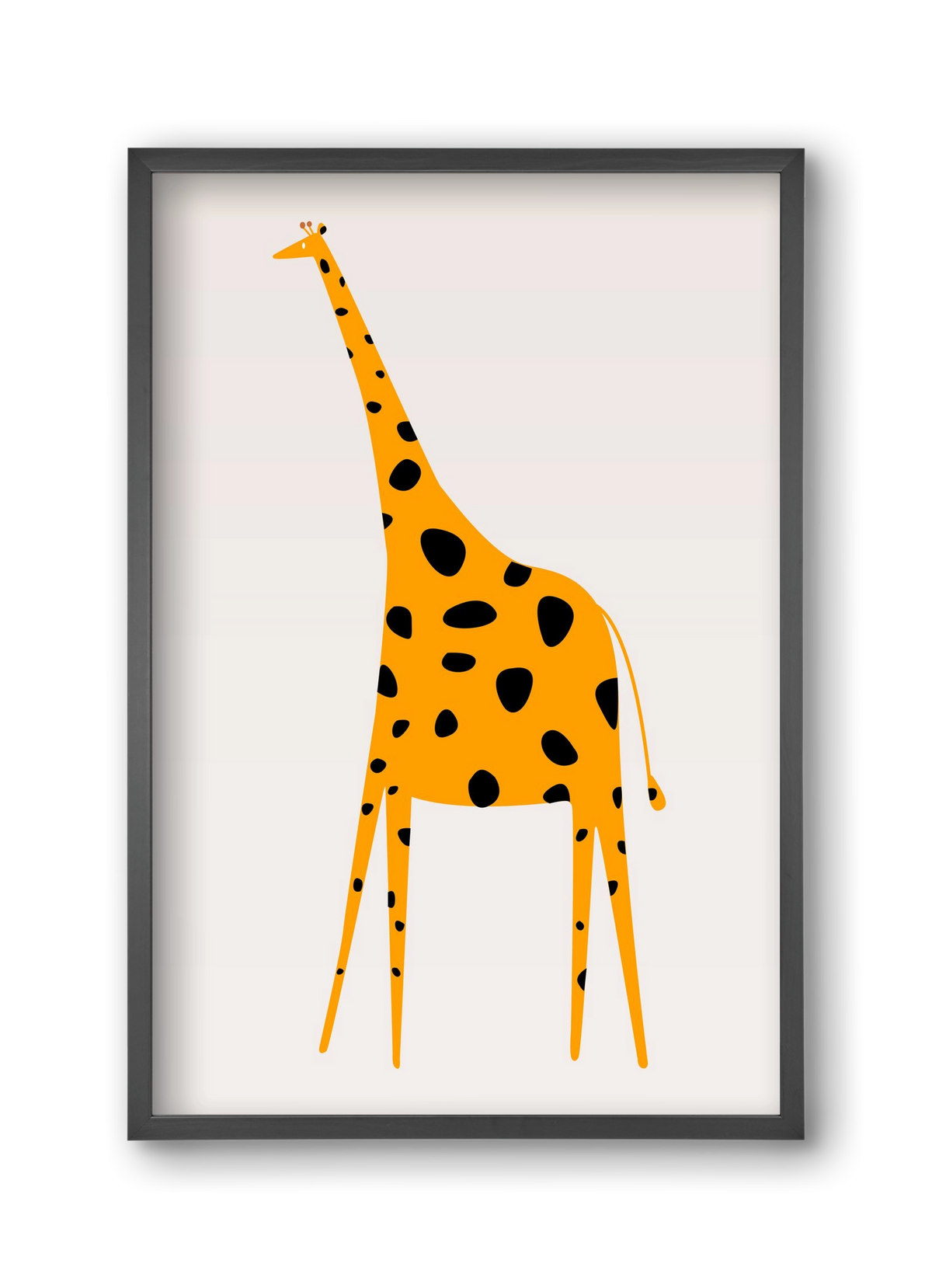 Cute giraffe, 30x45 cm (30x45 cm), Fekete keret