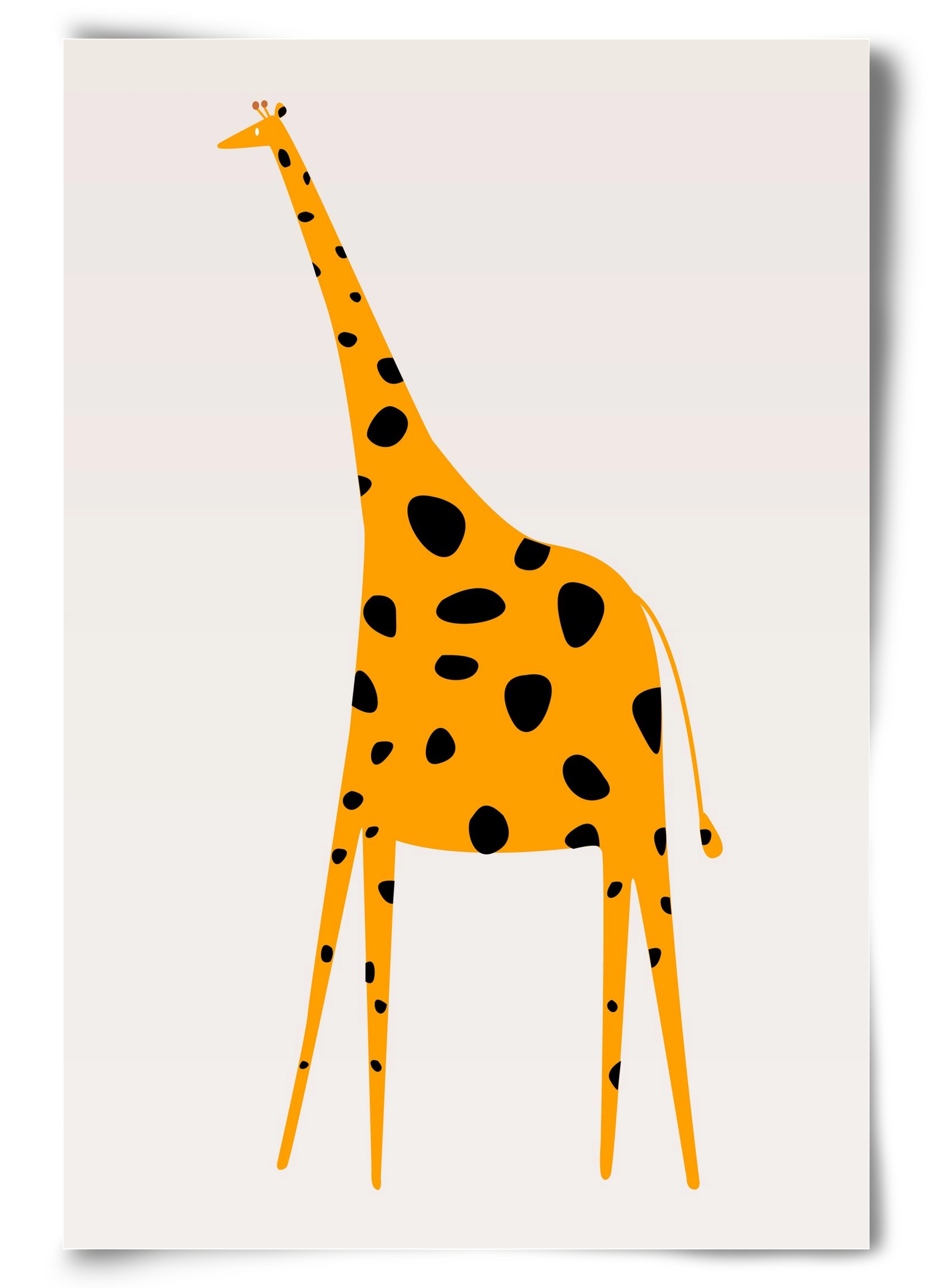 Cute giraffe, 60x90 cm, Keret nélkül