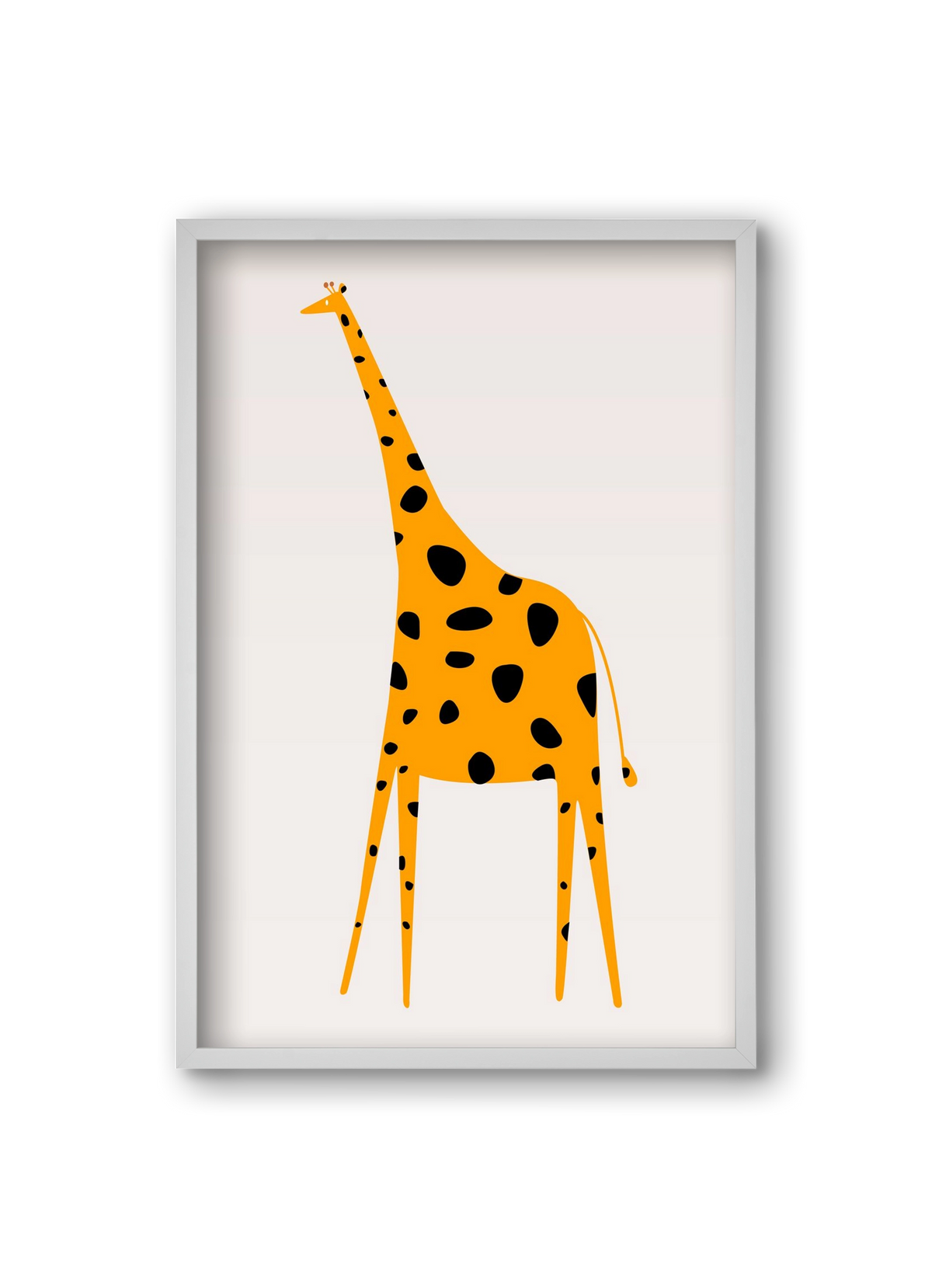 Cute giraffe, 20x30 cm (20x30 cm), Fehér keret