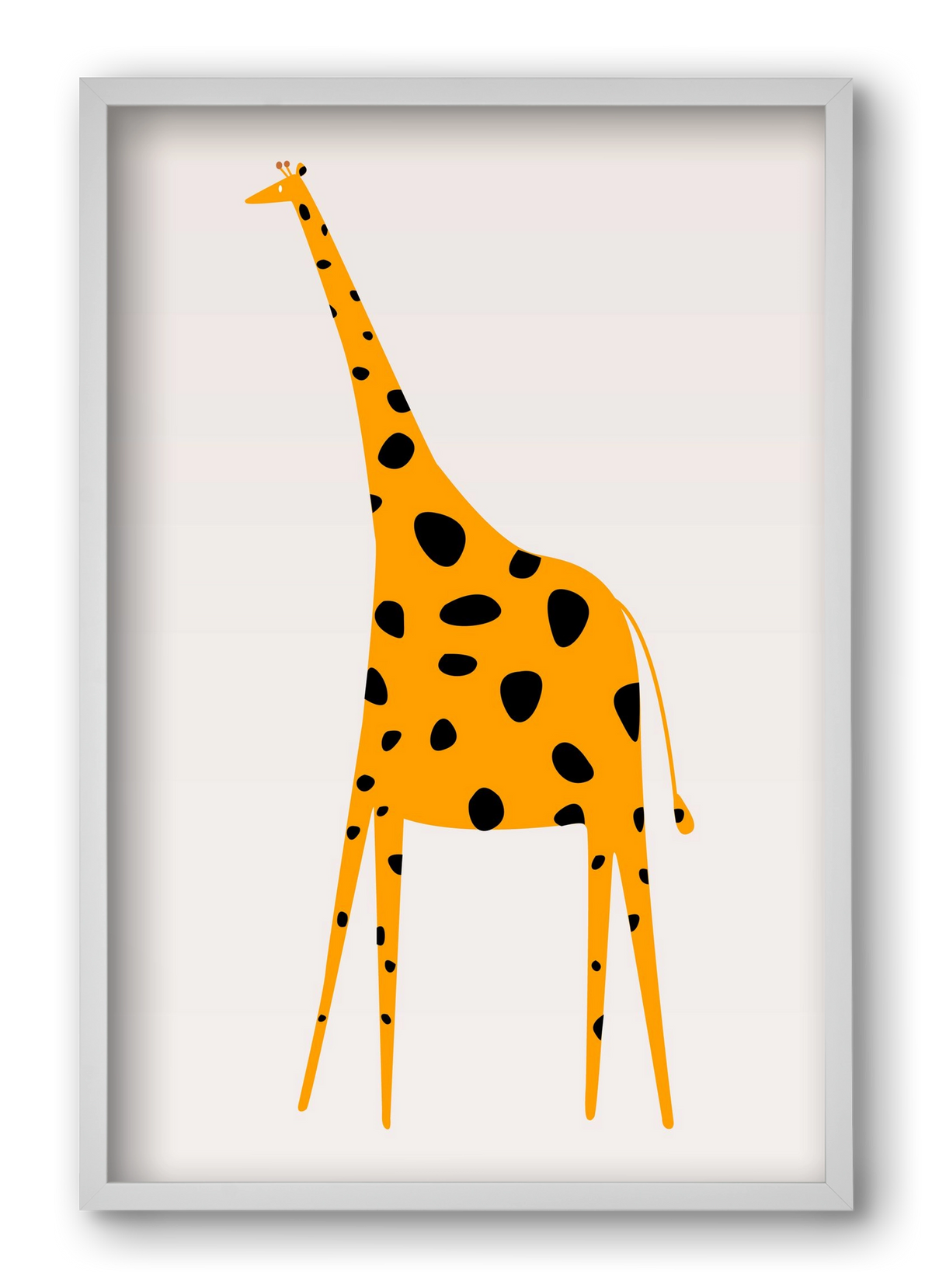 Cute giraffe, 40x60 cm (40x60 cm), Fehér keret
