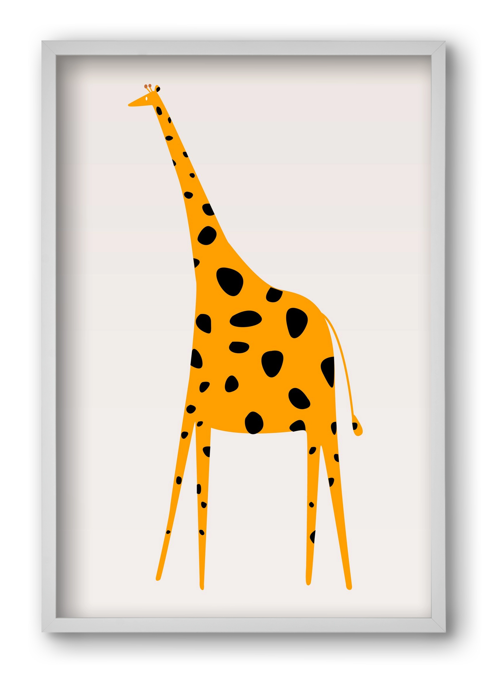 Cute giraffe, 40x60 cm (40x60 cm), Fehér keret
