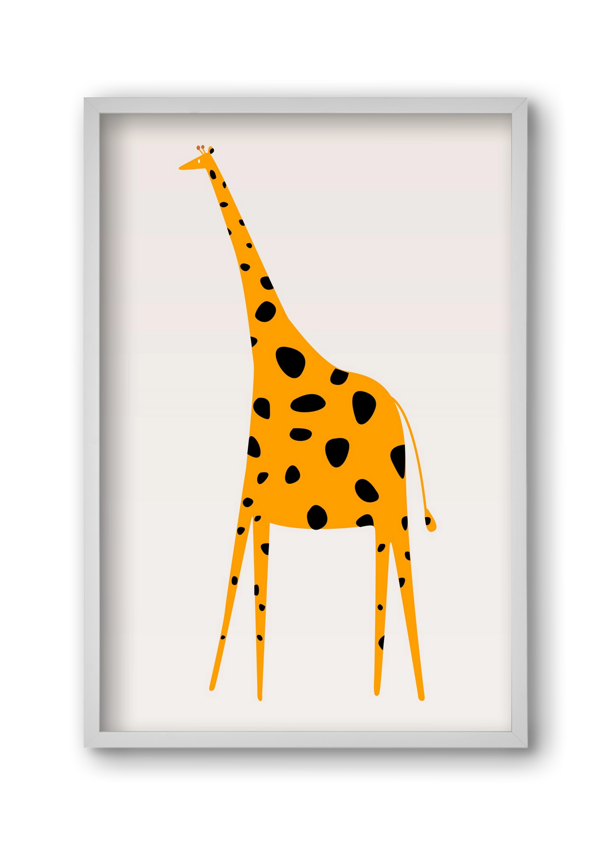 Cute giraffe, 30x45 cm (30x45 cm), Fehér keret
