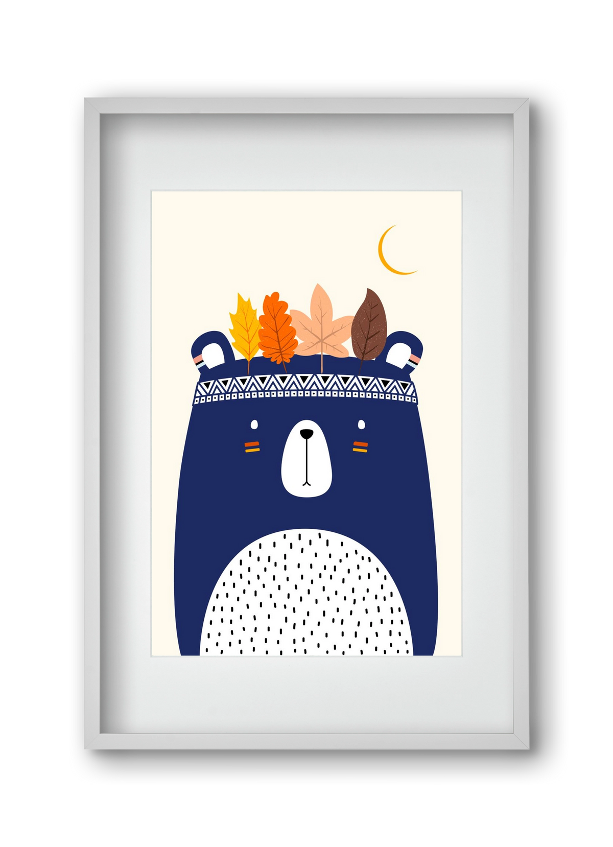 Cute little bear, 30x45 cm (20x30 cm), Fehér keret, paszpartuval