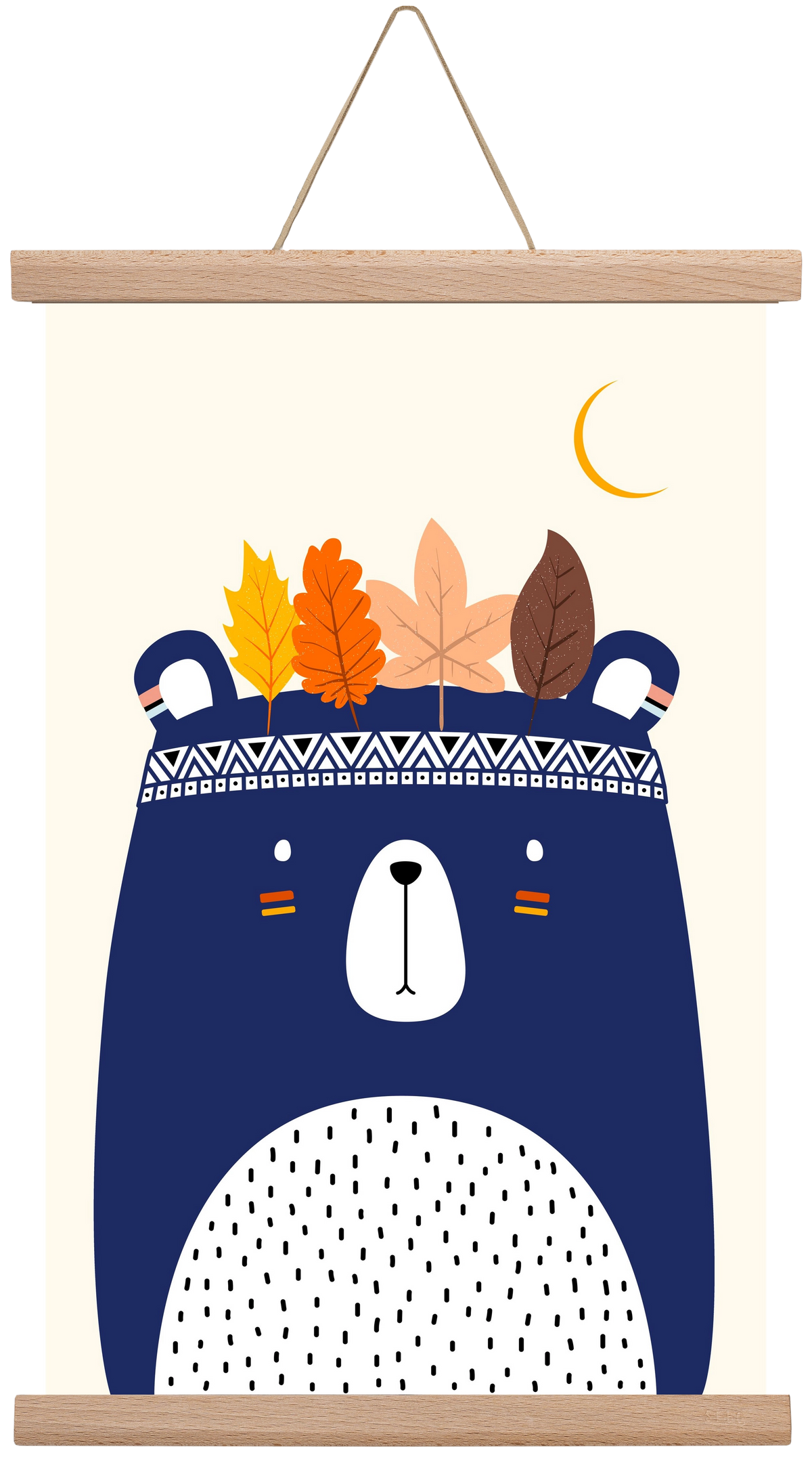 Cute little bear, 30x45 cm (30x45 cm), Tölgy akasztó