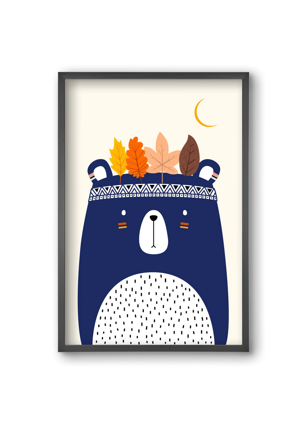 Cute little bear, 20x30 cm (20x30 cm), Fekete keret