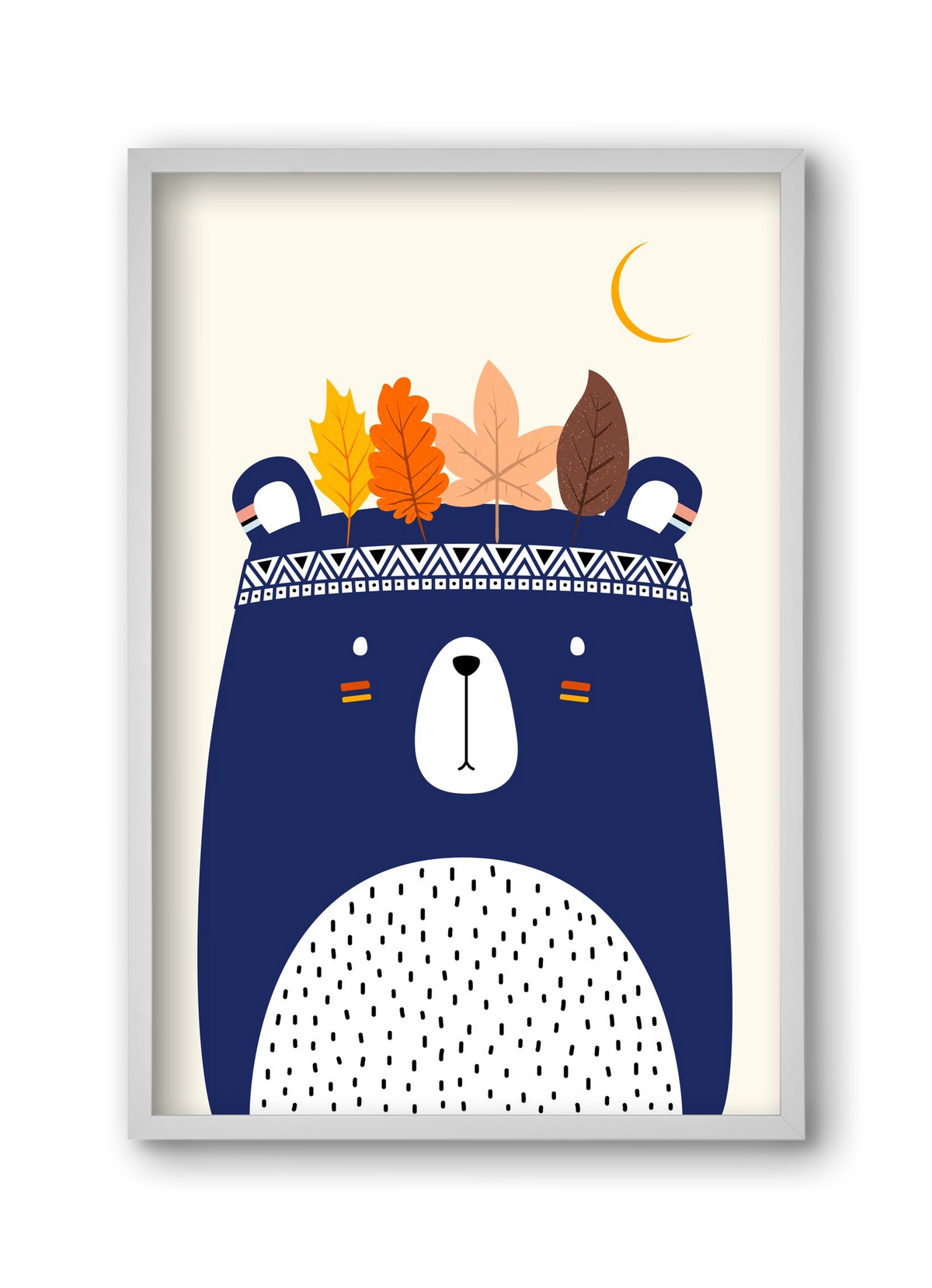 Cute little bear, 30x45 cm (30x45 cm), Fehér keret