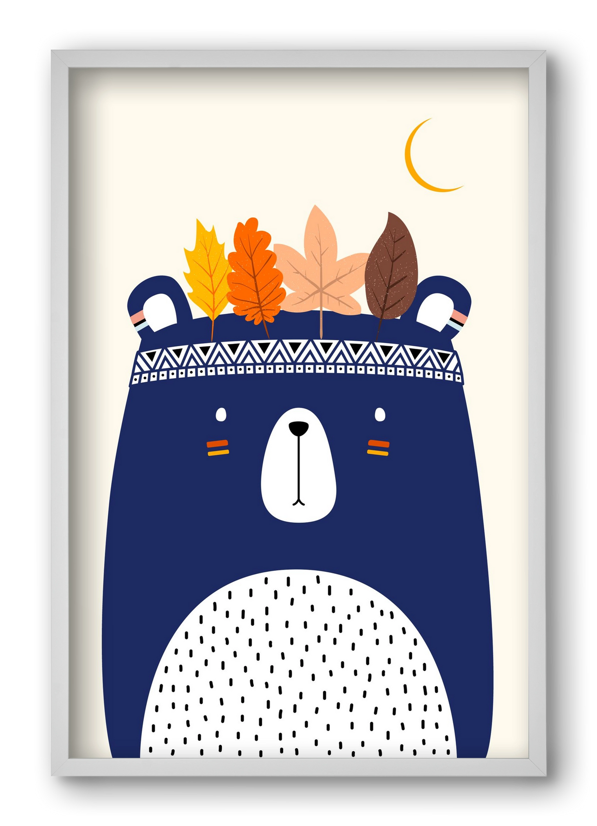 Cute little bear, 40x60 cm (40x60 cm), Fehér keret