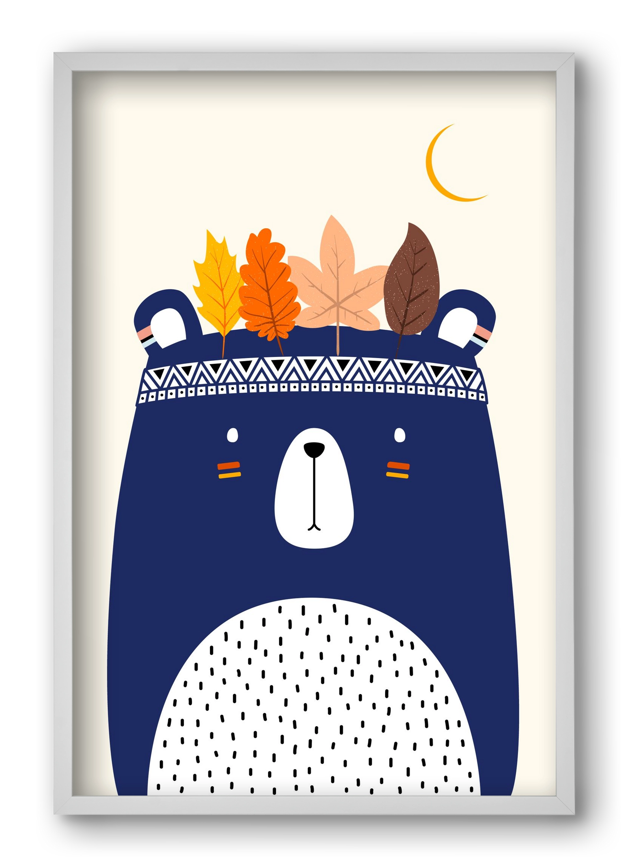 Cute little bear, 40x60 cm (40x60 cm), Fehér keret