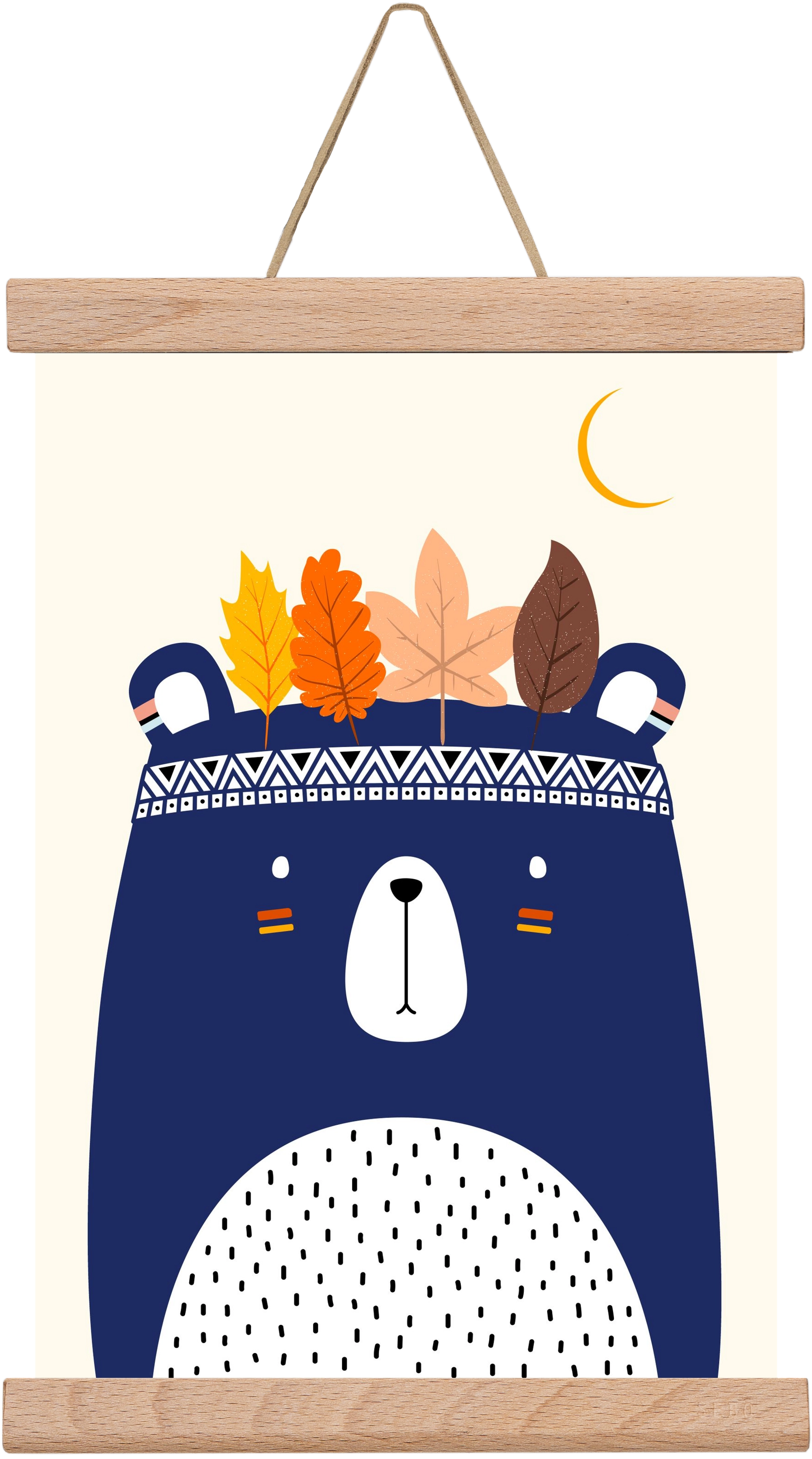 Cute little bear, 20x30 cm (20x30 cm), Tölgy akasztó