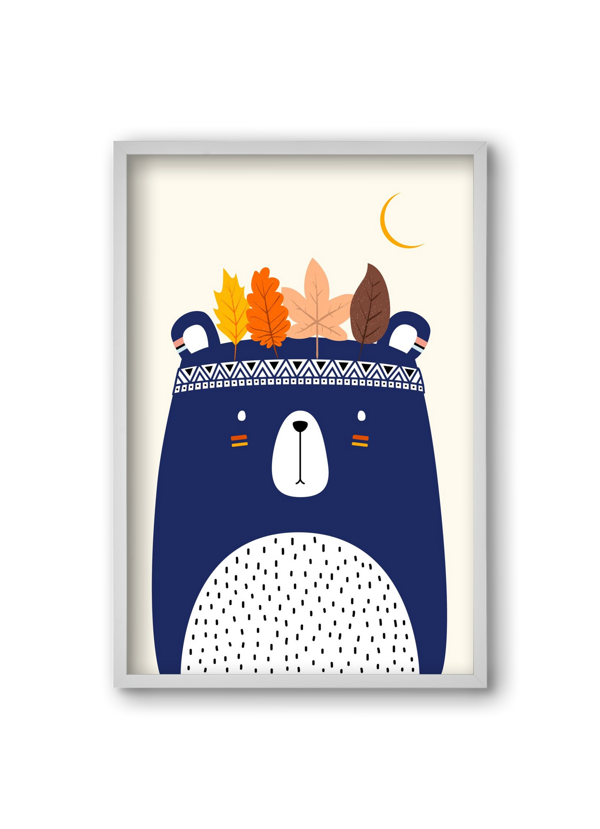 Cute little bear, 20x30 cm (20x30 cm), Fehér keret